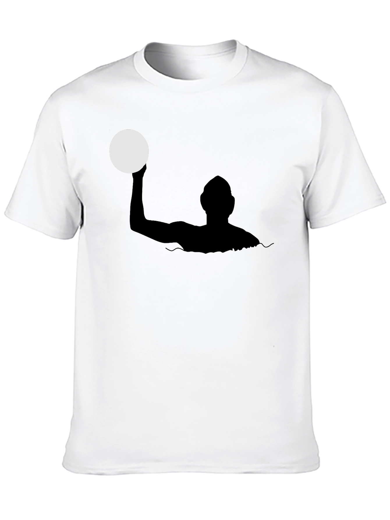 Black Water Polo Silhouette Black T-Shirt view 10