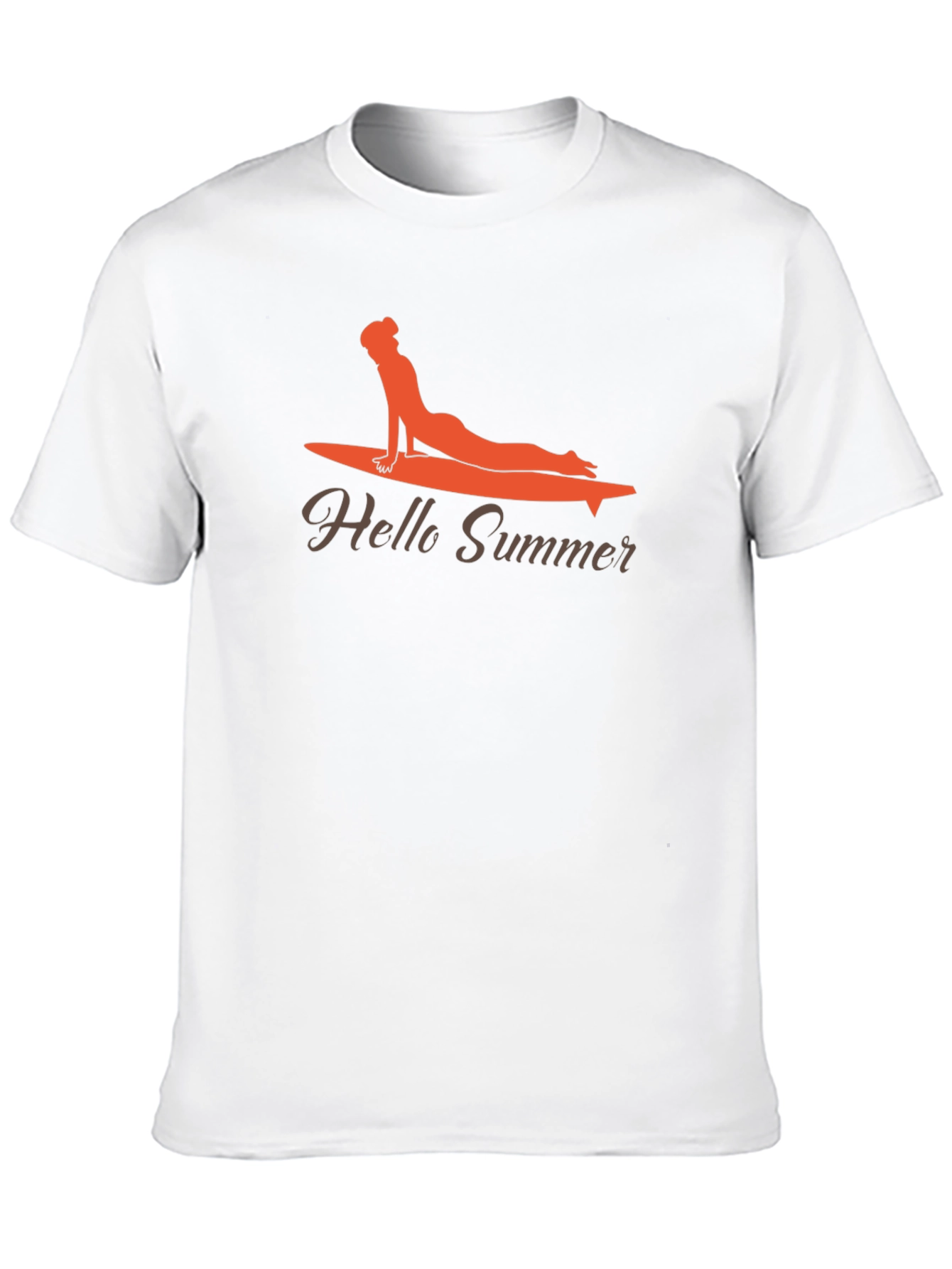 Black Hello Summer Surf Yoga Tee view 10