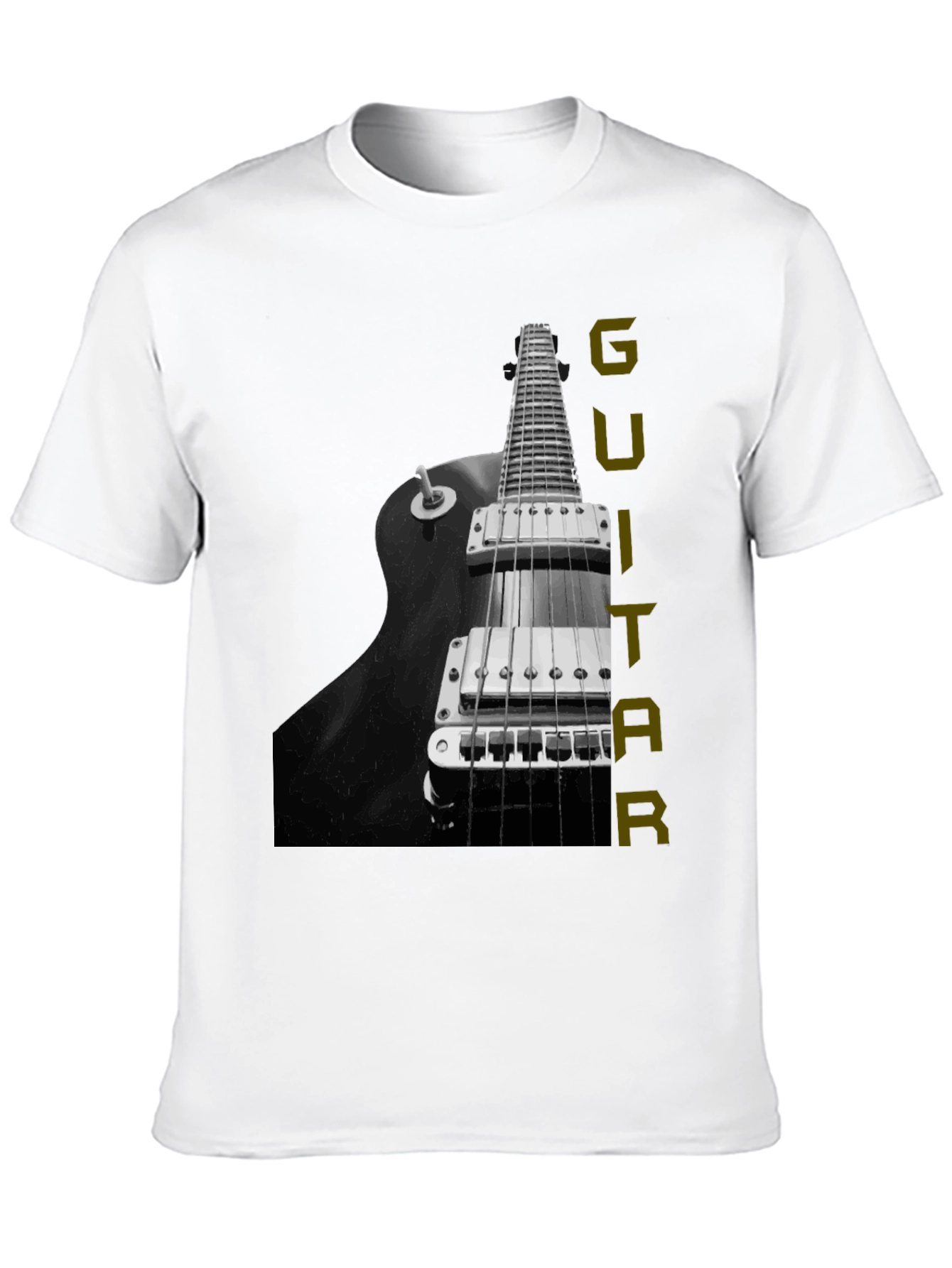 Black Guitar Graphic Tee - Musician T-Shirt view 10