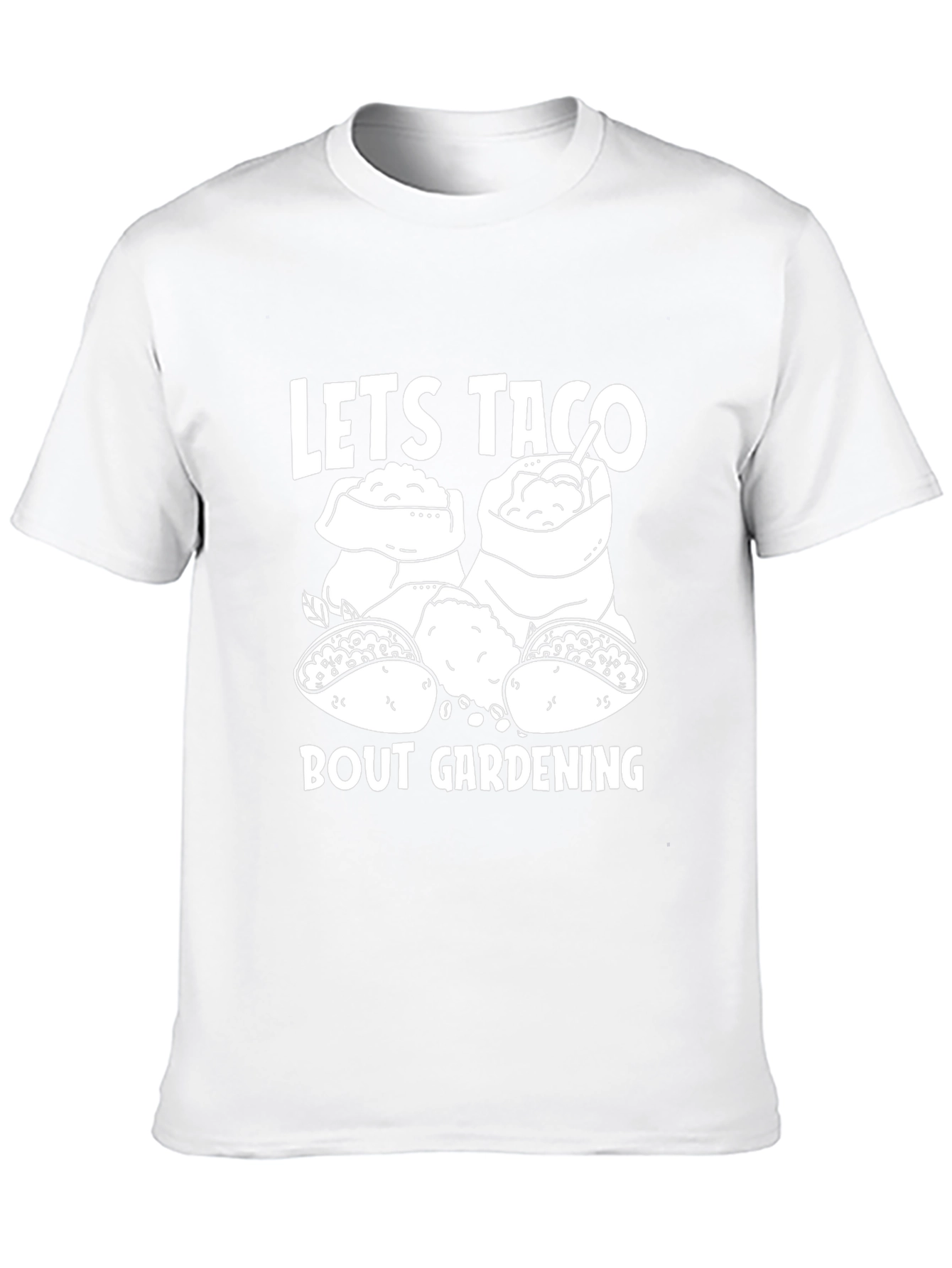 Black Let's Taco Bout Gardening T-Shirt view 10