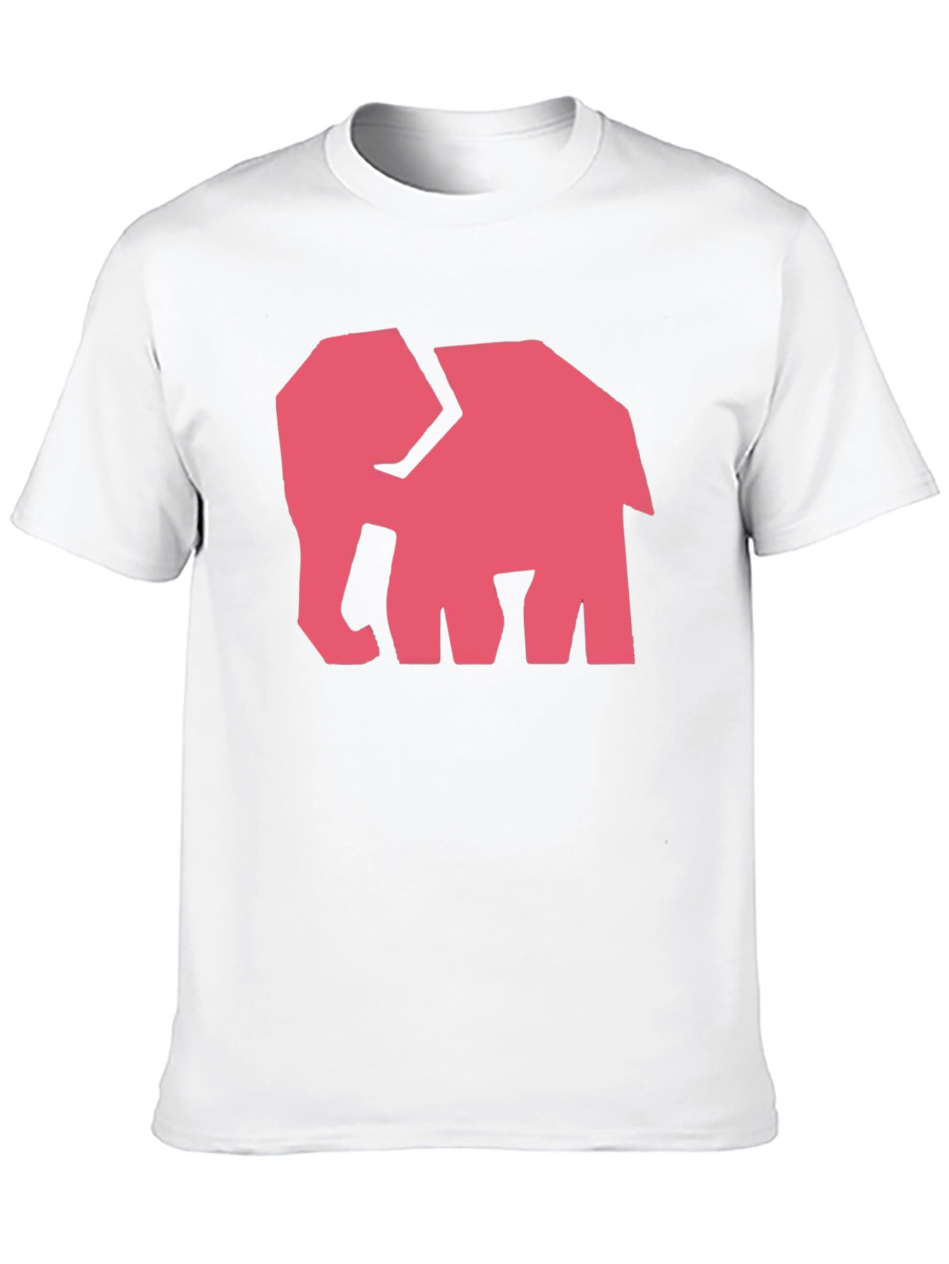 Black Modern Elephant Graphic Tee - Black Cotton Shirt view 10