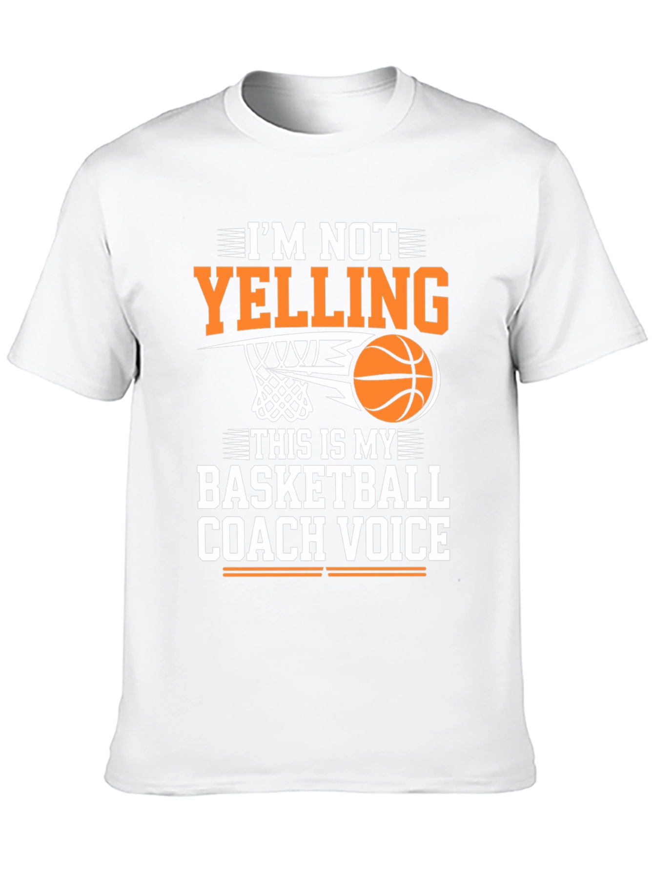 Black Basketball Coach Voice T-Shirt - Funny Sports Tee view 10