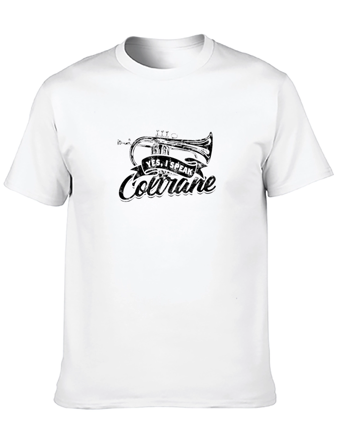 Black Yes, I Speak Coltrane Black T-Shirt view 10