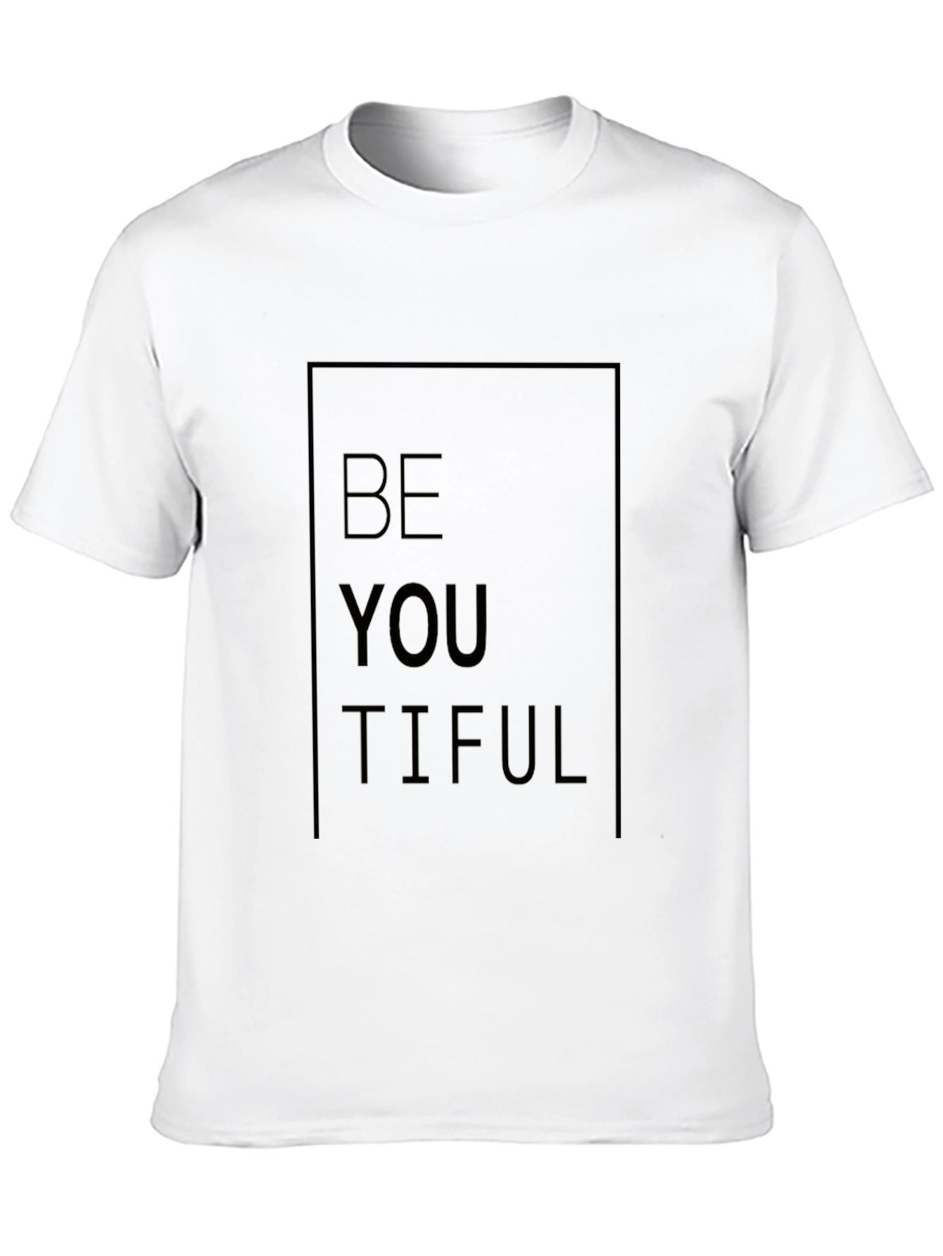 Black BeYOUtiful Black Graphic Tee - Motivational Unisex T-Shirt view 10