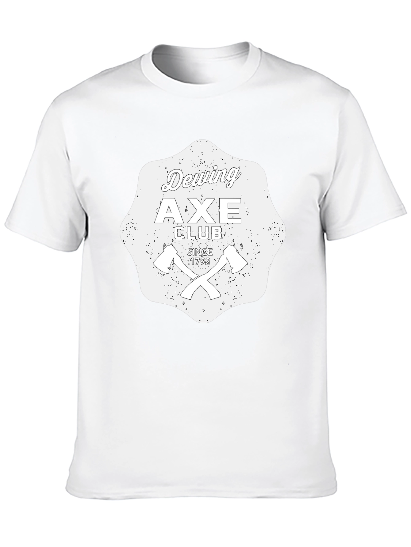 Black Dewing Axe Club Black Graphic T-Shirt view 10