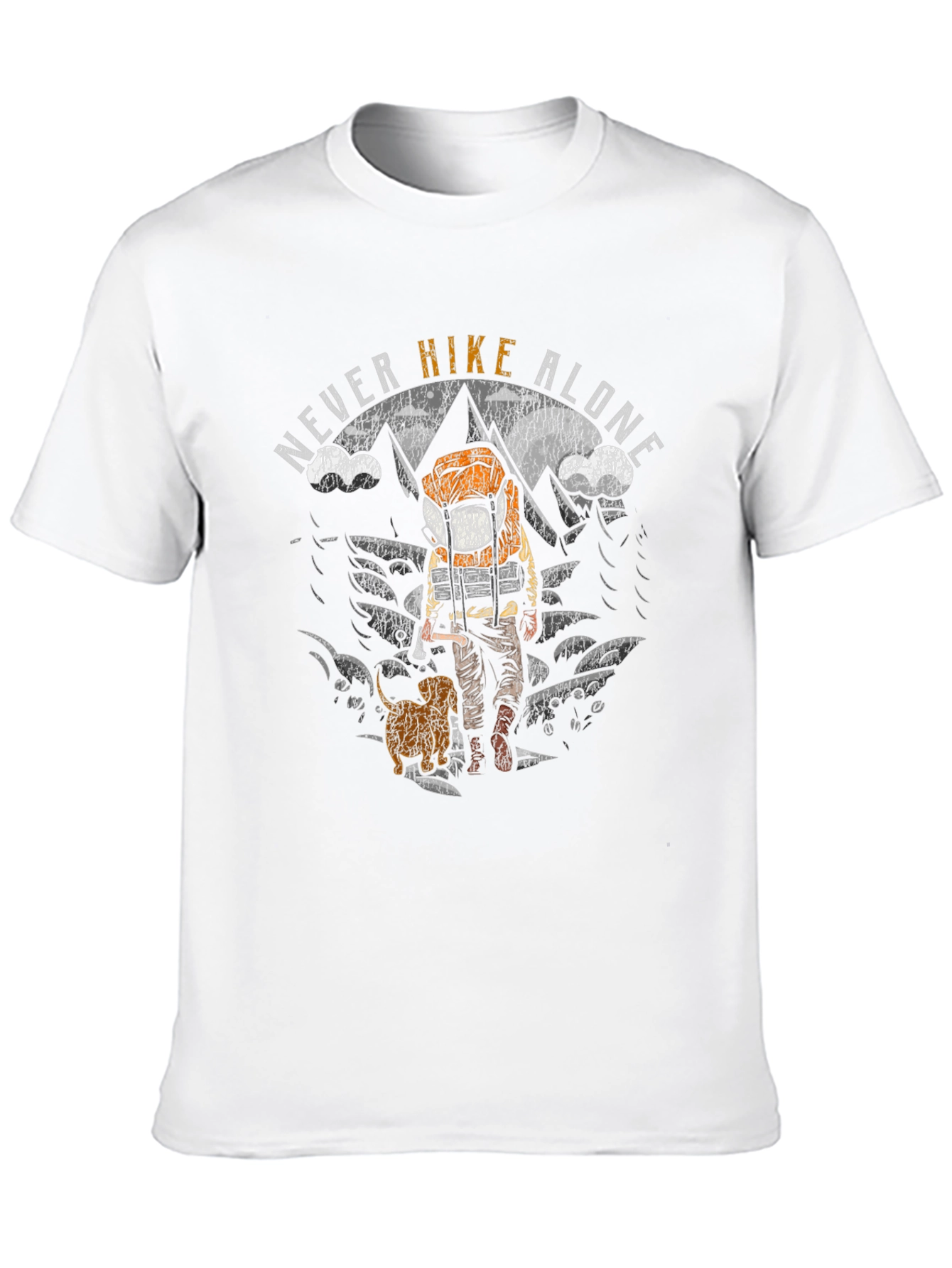 Black Never Hike Alone Graphic T-Shirt view 10