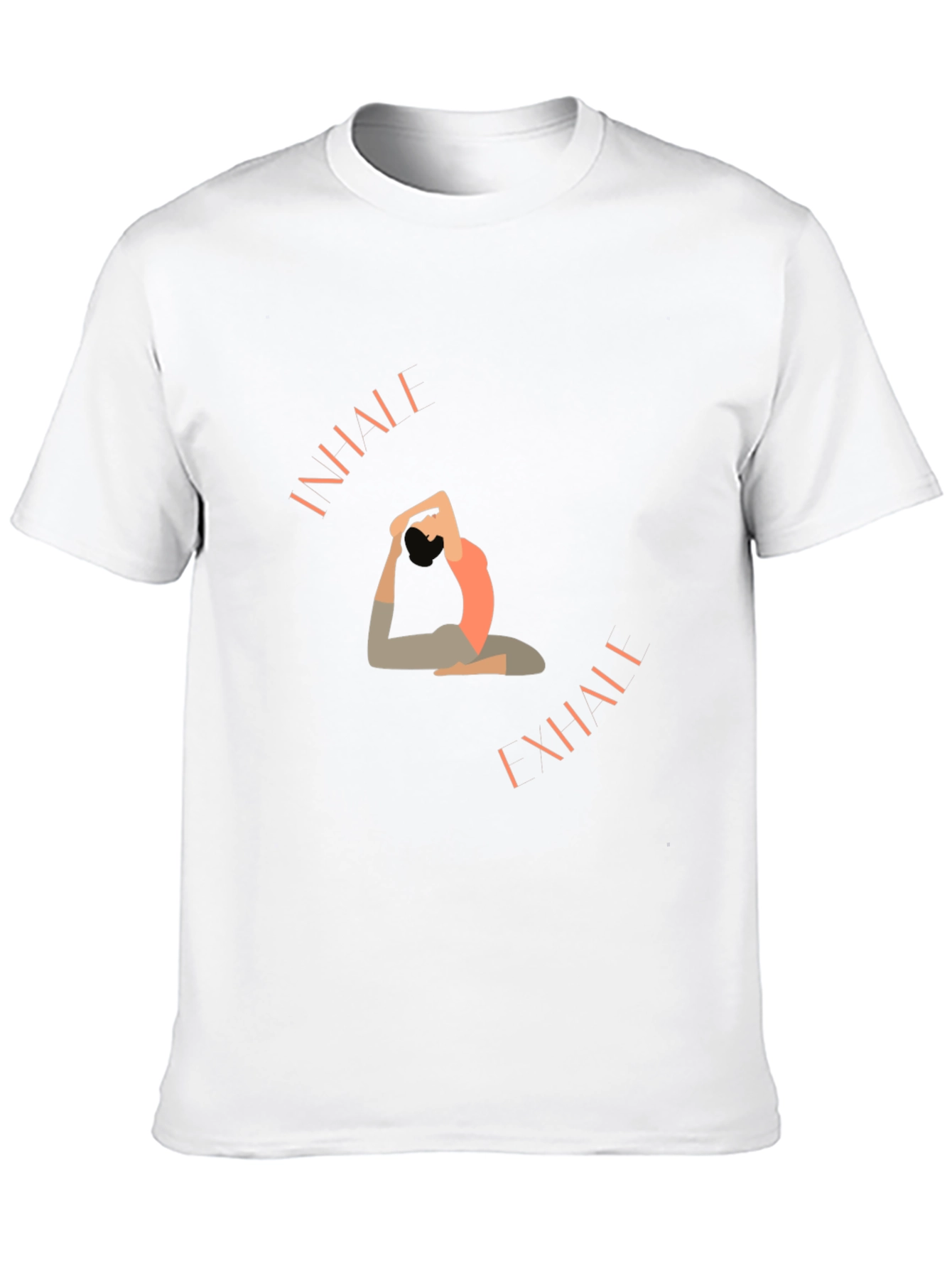 Black Yoga Pose Graphic T-Shirt - Black view 10