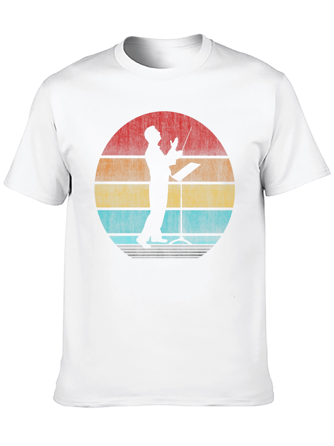 Black Vintage Conductor Silhouette Tee view 10