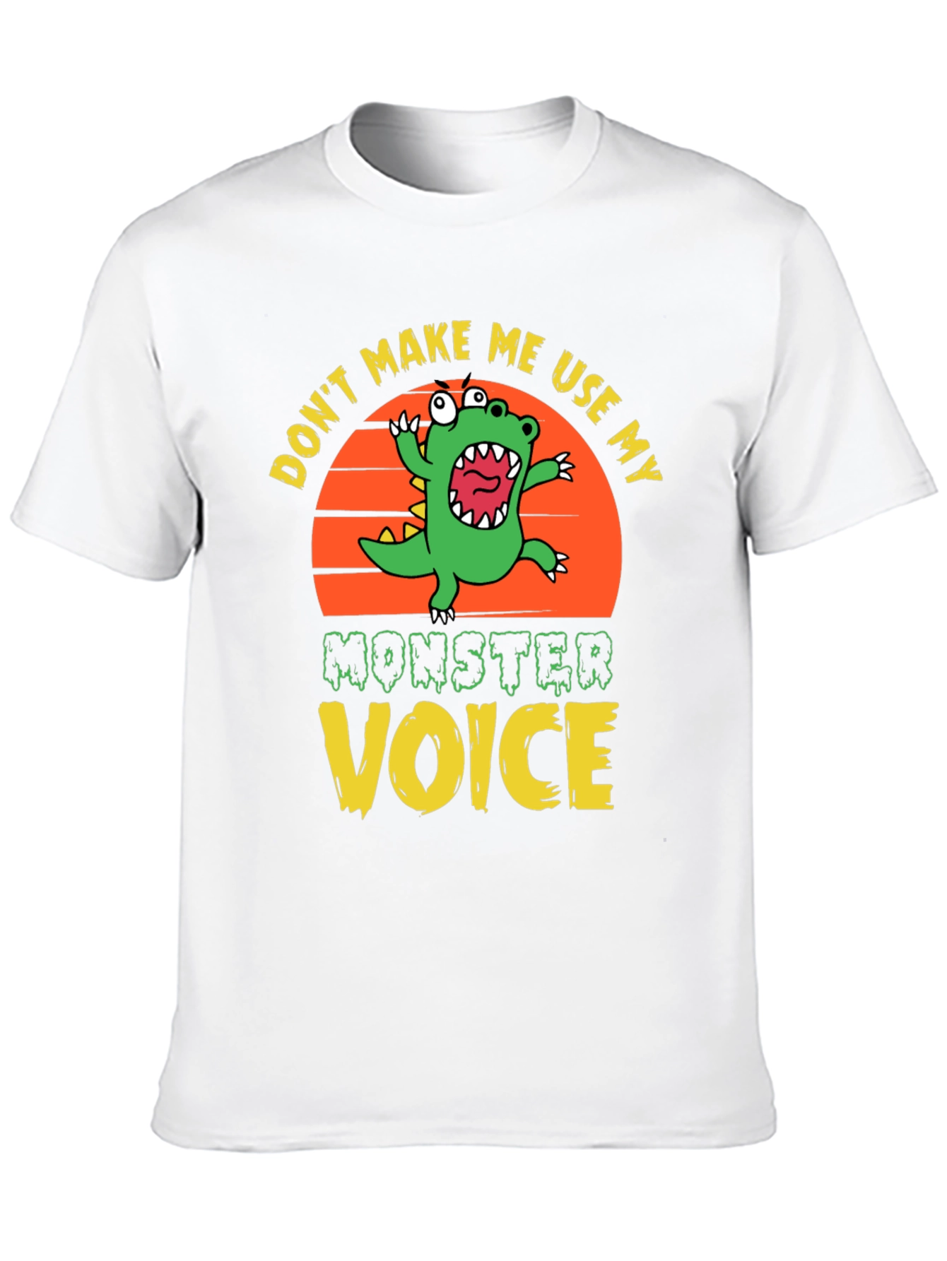 Black Don't Make Me Use My Monster Voice Graphic Tee view 10