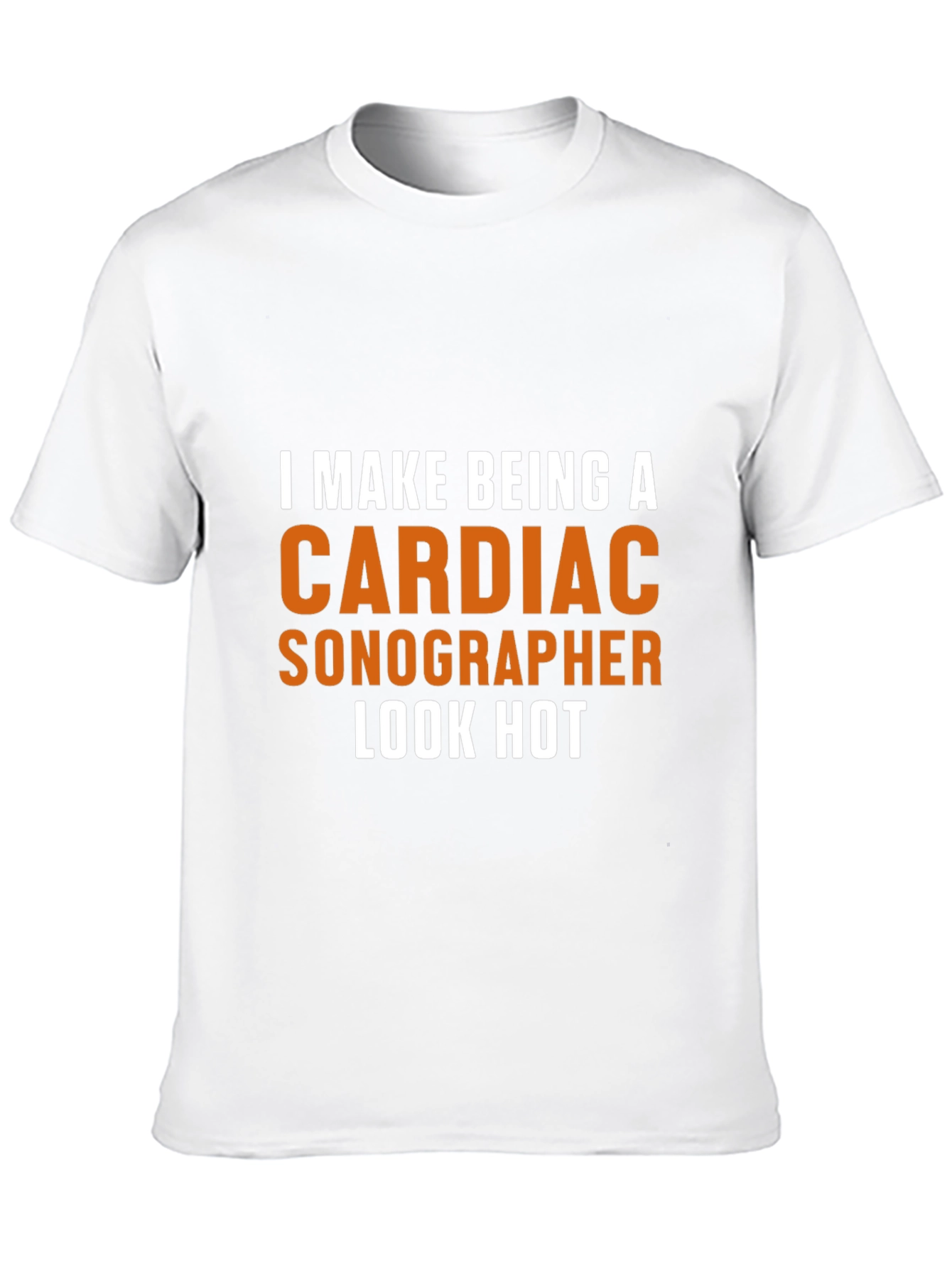 Black Cardiac Sonographer Tee - Makes Being One Look HOT! view 10