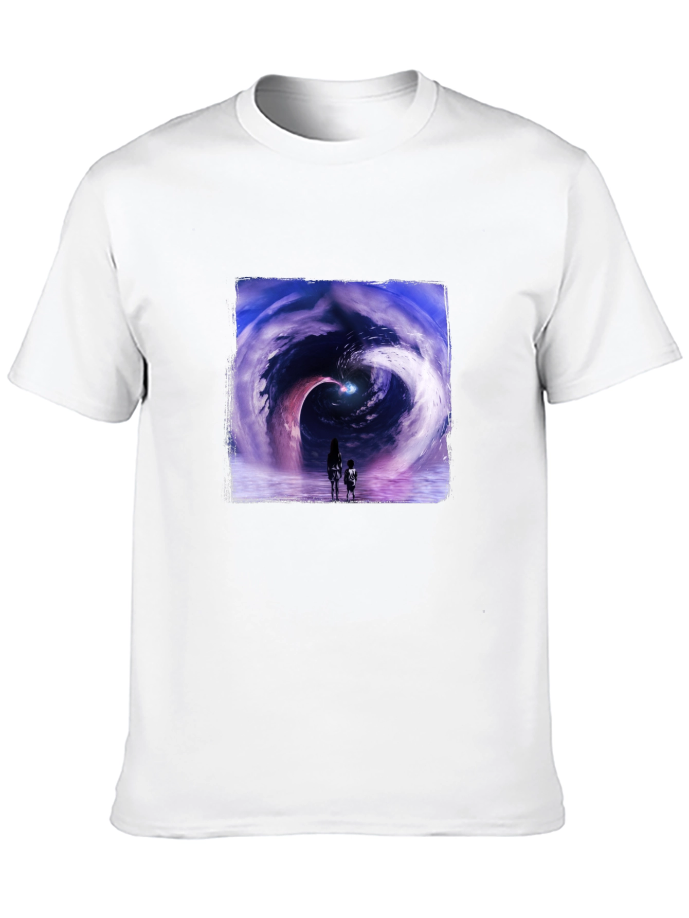 Black Cosmic Journey Graphic T-Shirt - Black view 10