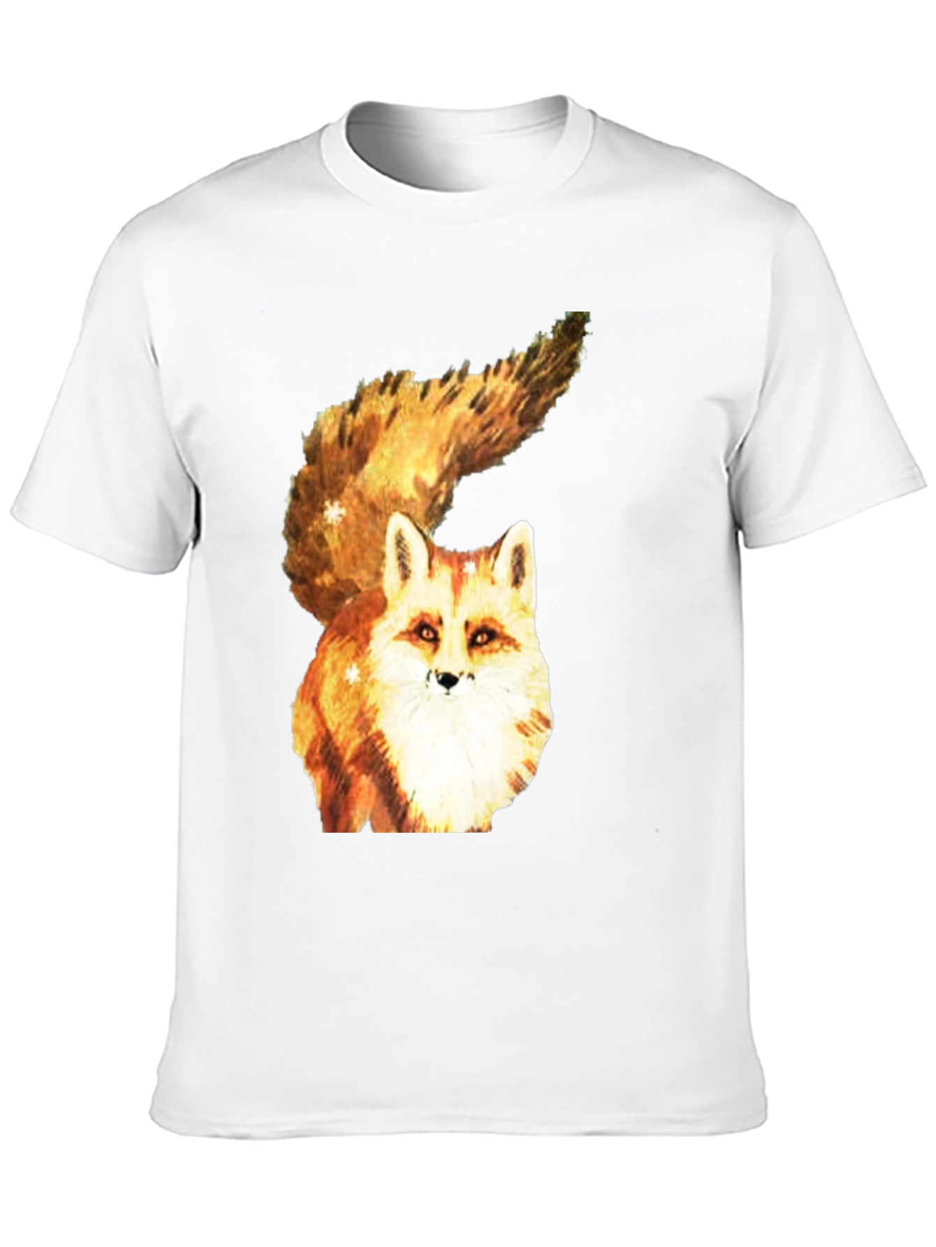 Black Fox Graphic Tee - Unique Animal Print T-Shirt view 10