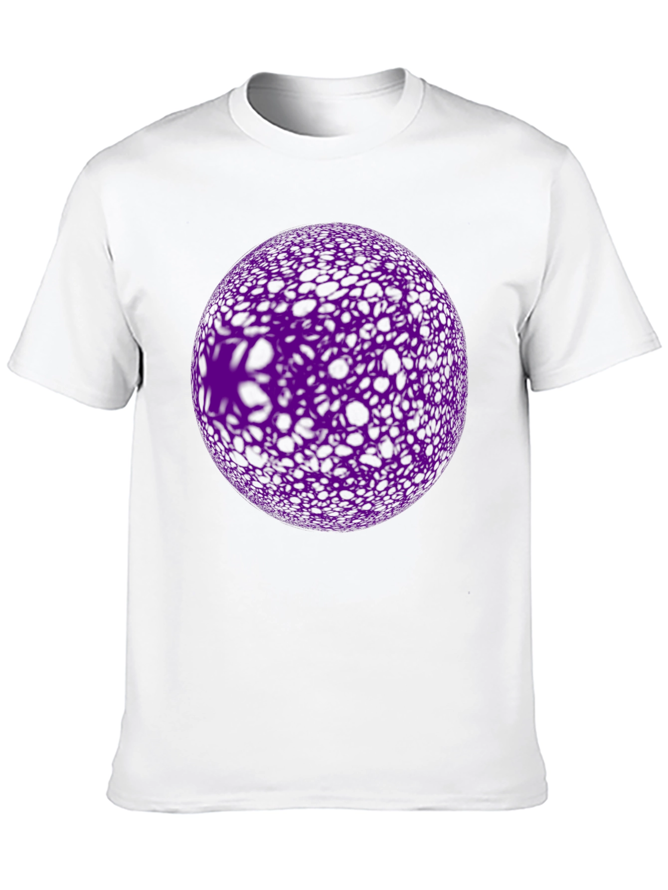 Black Abstract Purple Orb Graphic Black T-Shirt view 10
