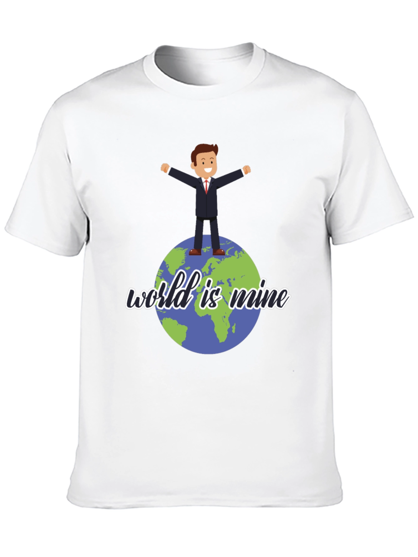 Black World is Mine Graphic Tee - Black Unisex T-Shirt view 10