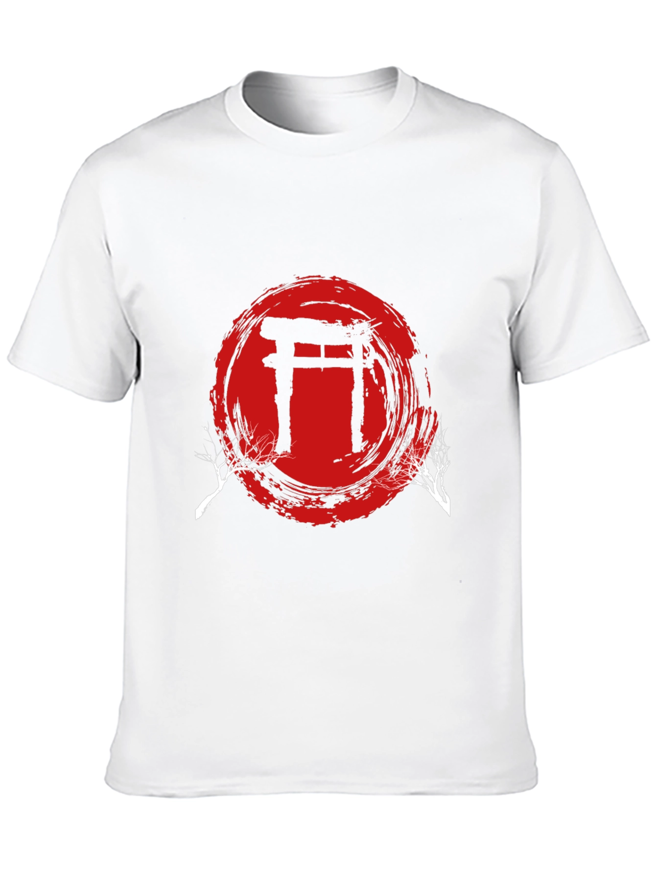 Black Japanese Torii Gate T-Shirt view 10