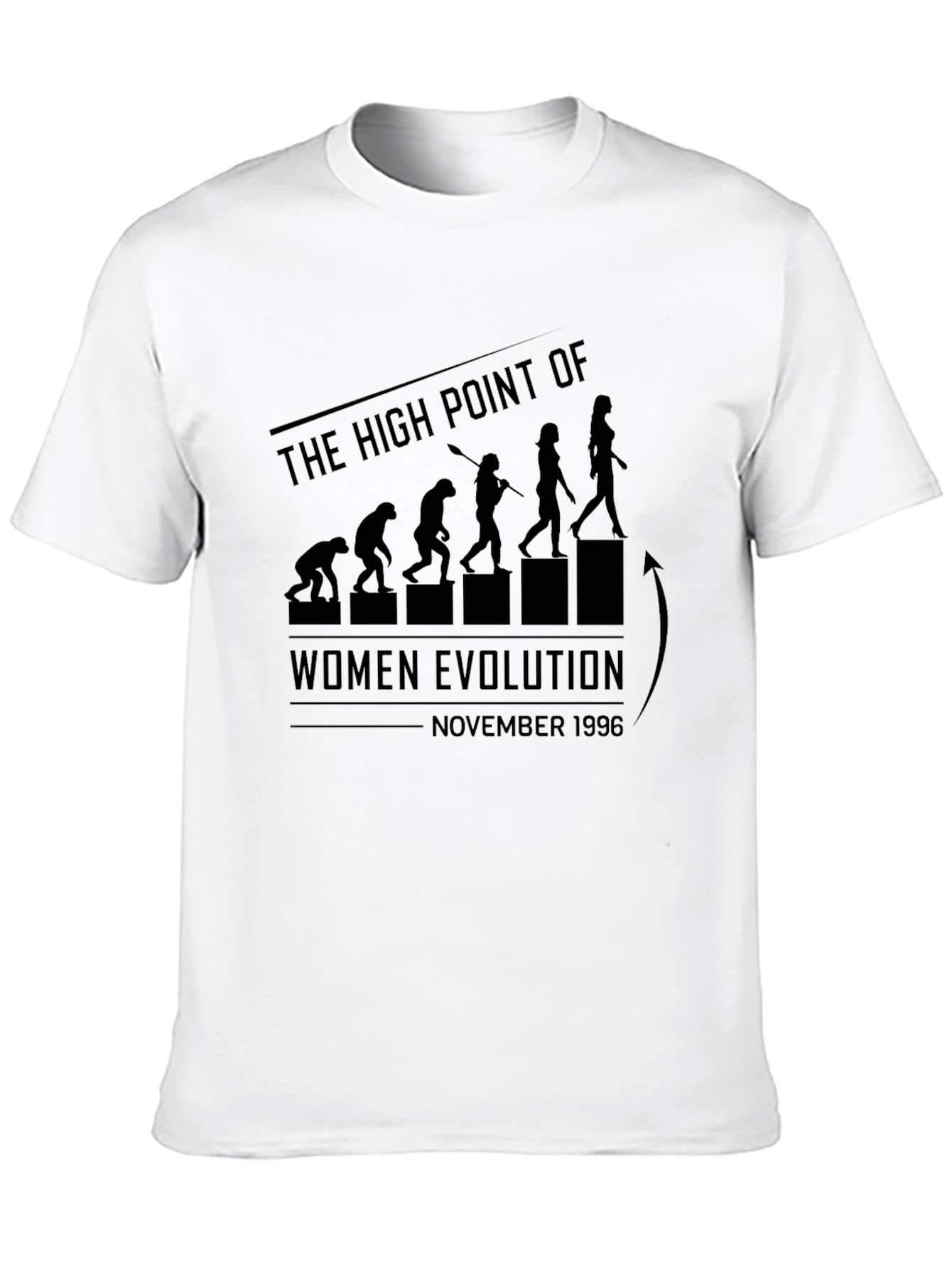 Black Humorous Women's Evolution T-Shirt - November 1996 view 10