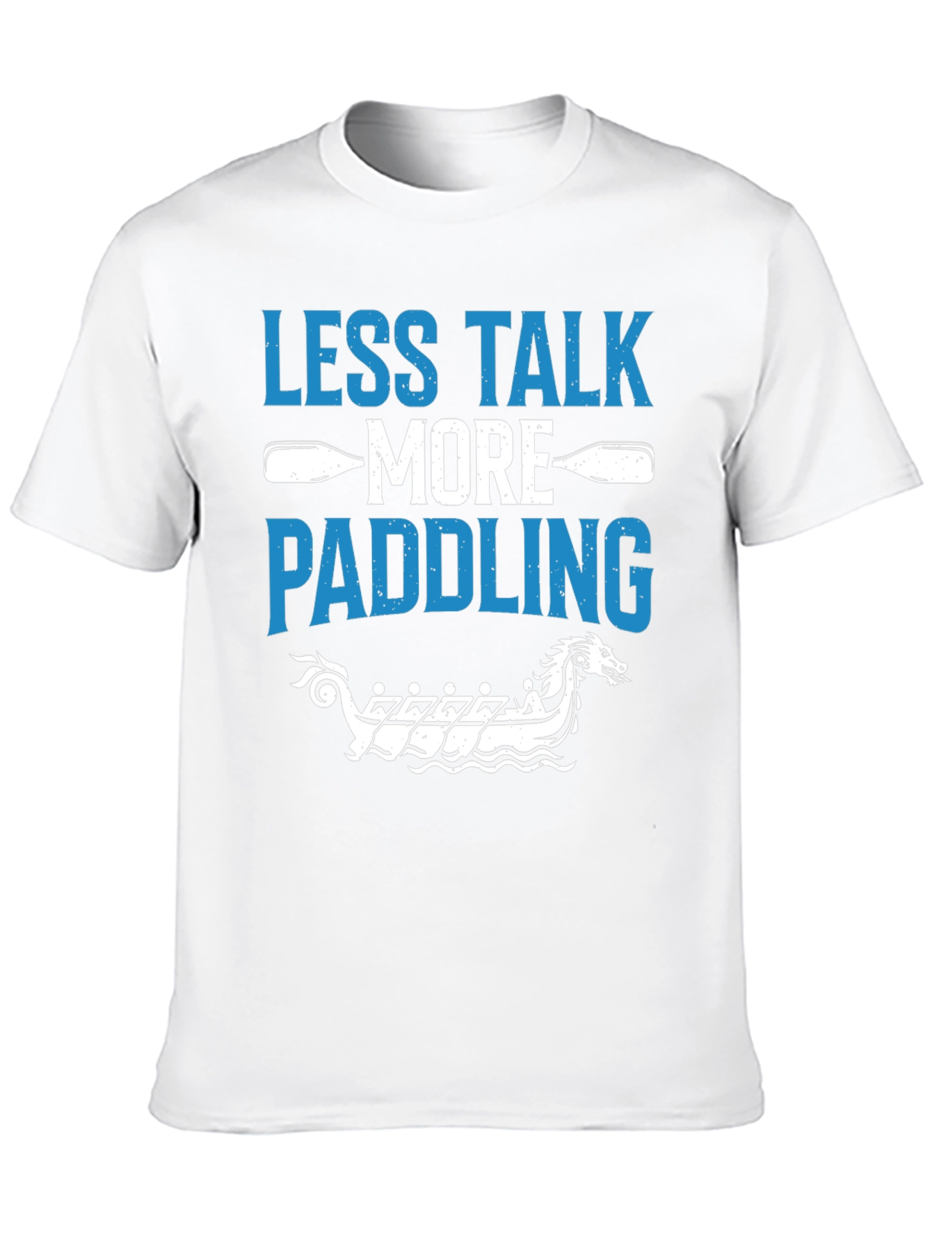 Black Less Talk More Paddling Graphic Tee view 10