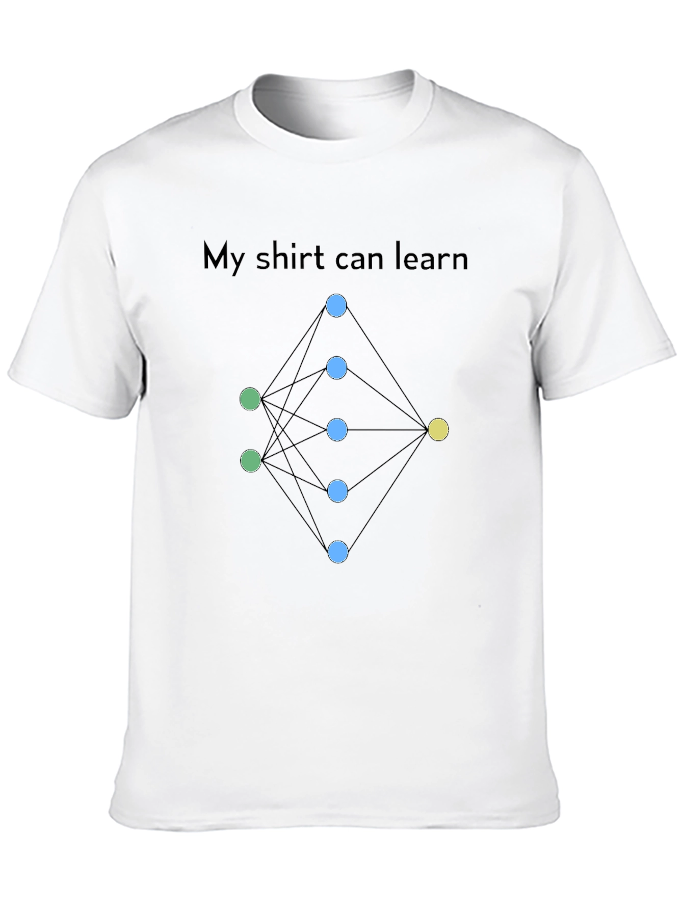 Black My Shirt Can Learn - Neural Network T-Shirt view 10