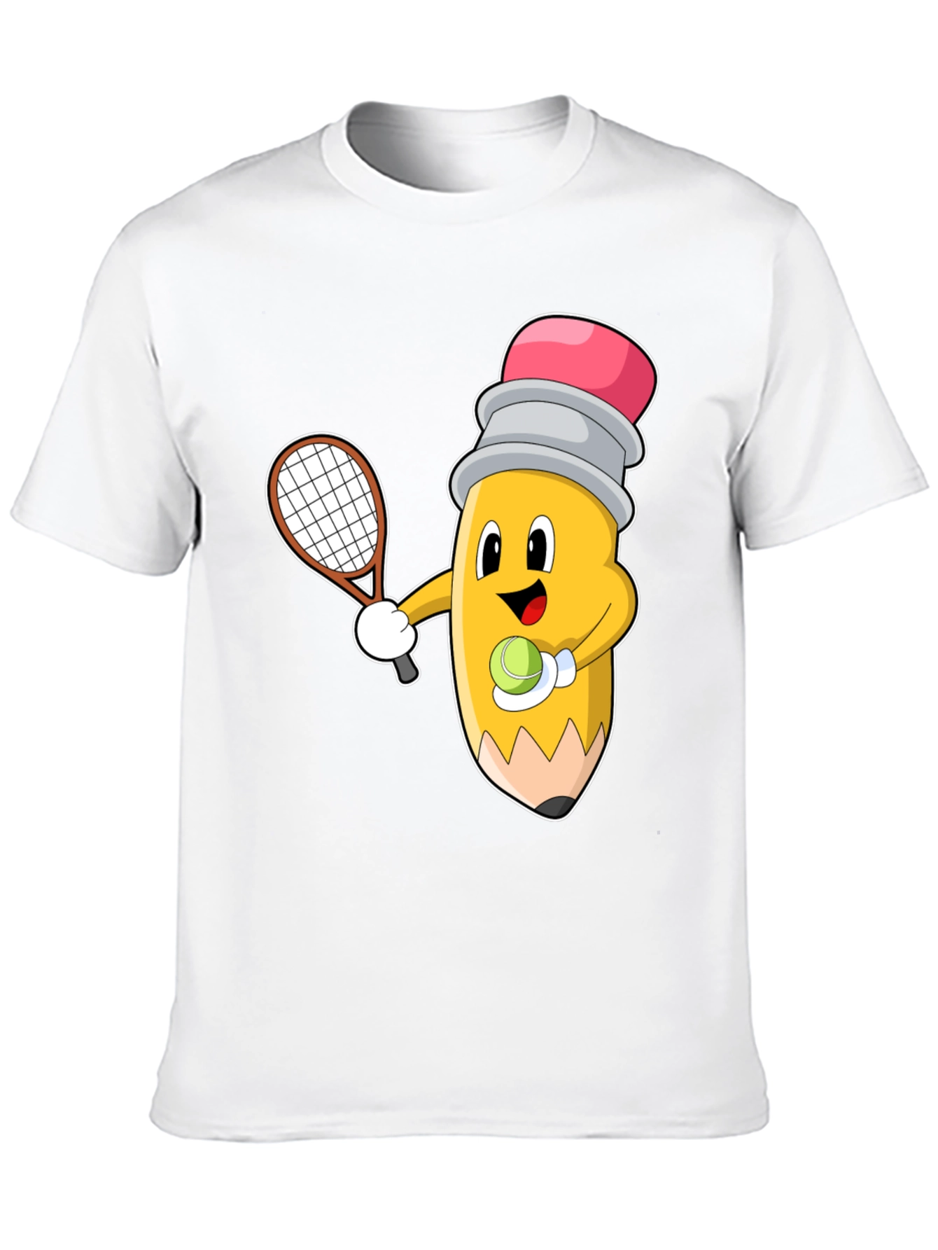 Tennis Pencil Graphic Tee - Funny Sport Shirt - 10
