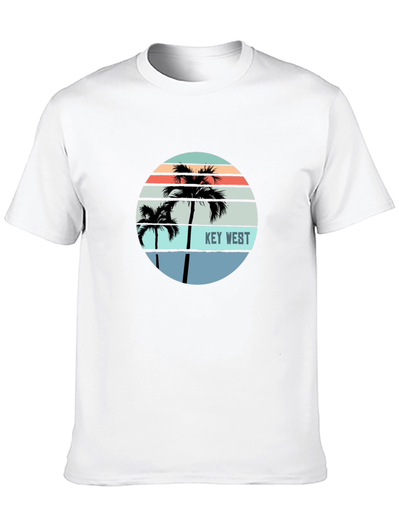 Black Key West Palm Tree Graphic Tee - Island Style view 10