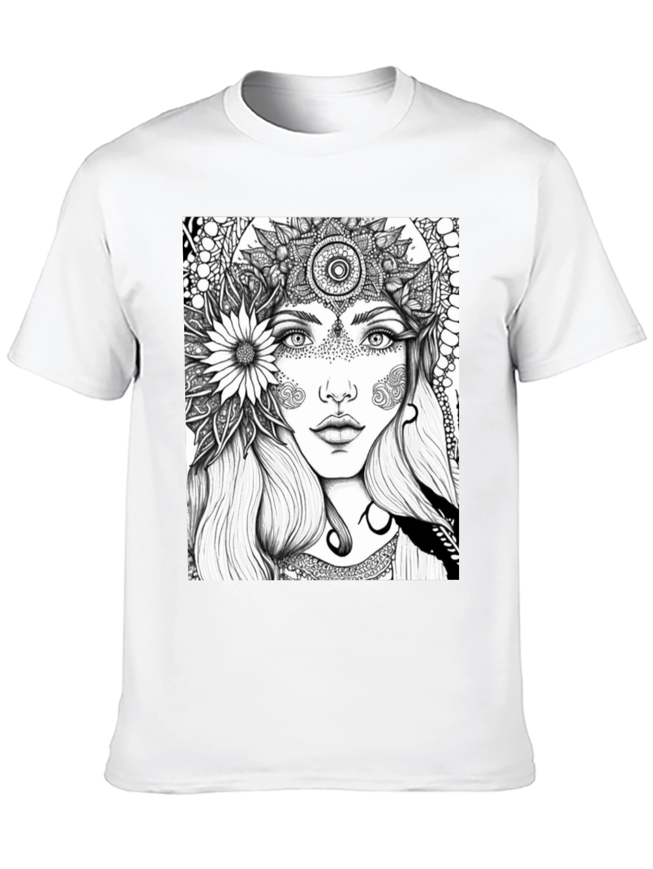 Black Mystic Woman Graphic Tee - Black view 10