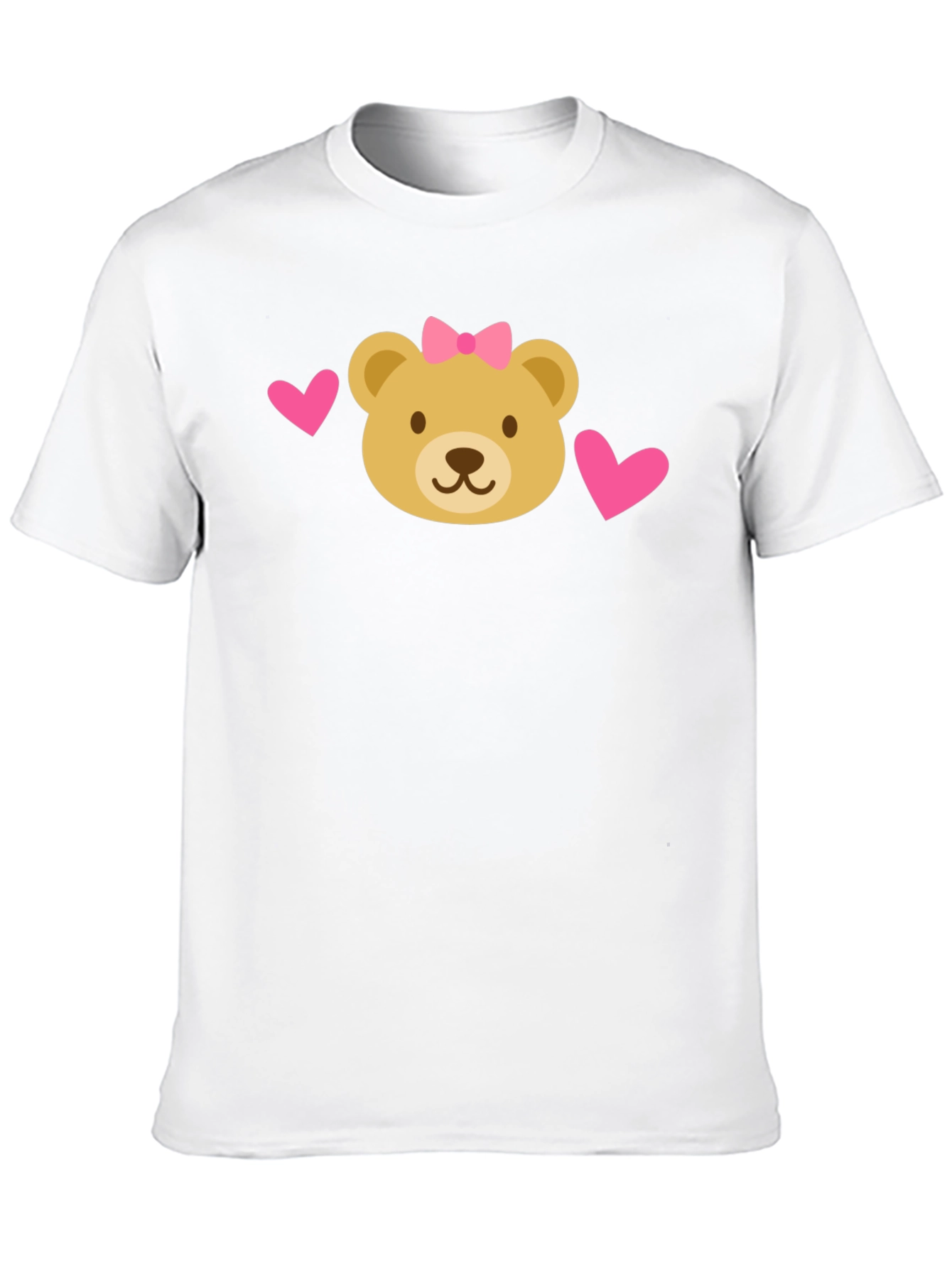 Black Cute Bear Heart T-Shirt view 10