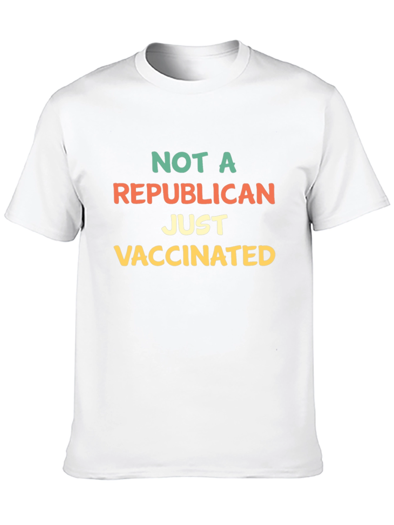 Black Not A Republican Just Vaccinated T-Shirt view 10