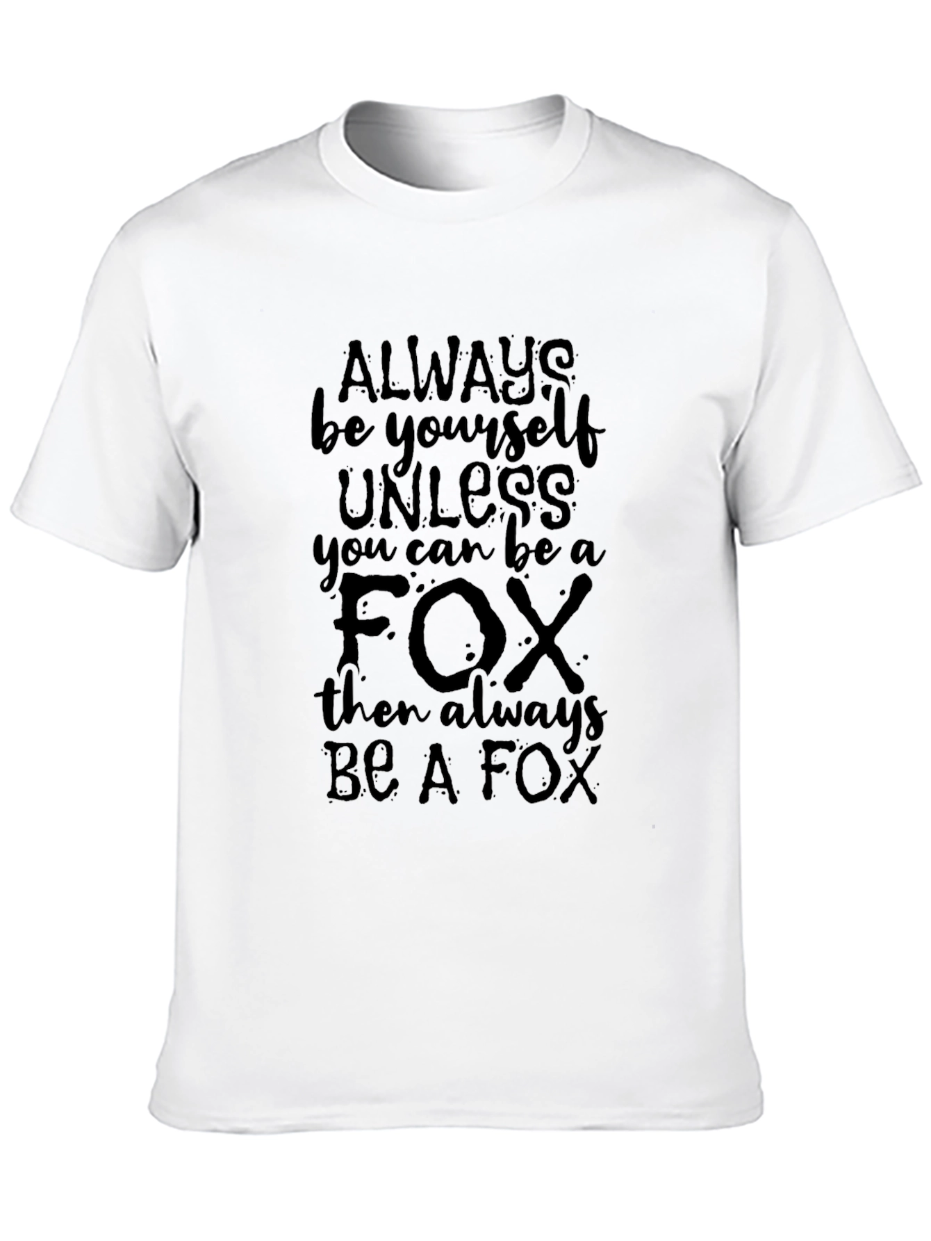 Black Always Be A Fox Graphic Tee - Black view 10
