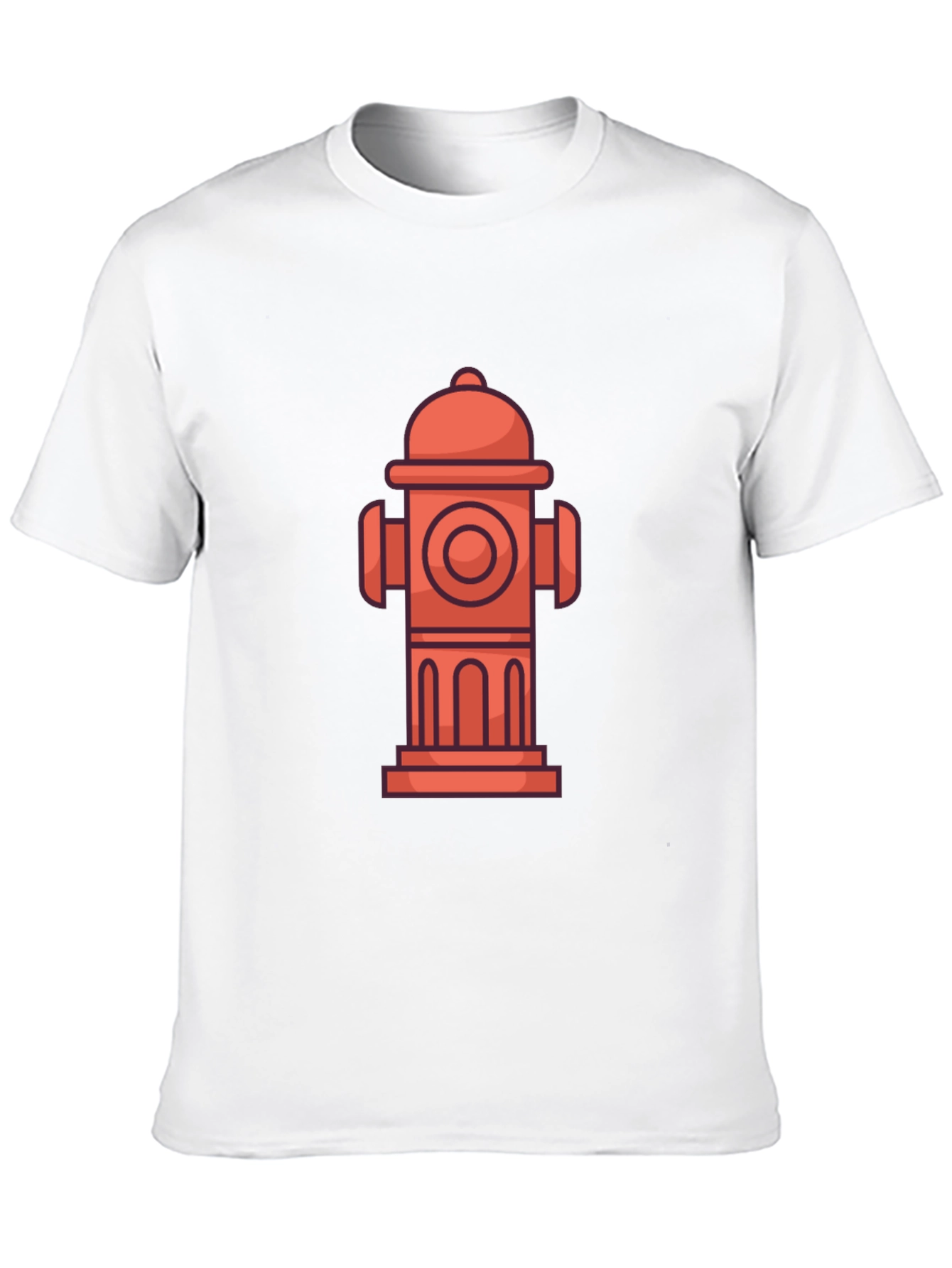 Black Fire Hydrant Graphic Tee - Cool Cartoon Style view 10