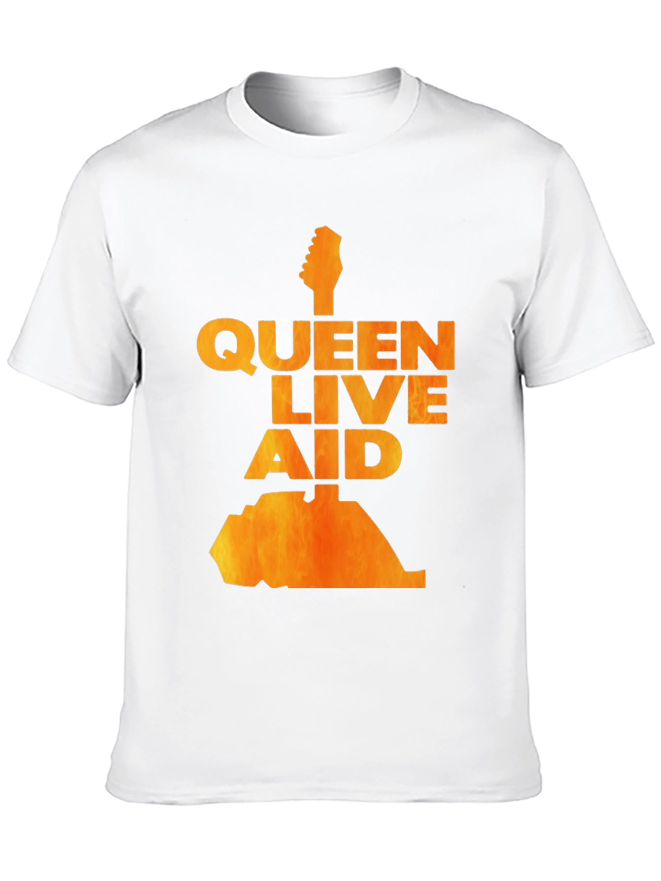 Queen Live Aid Graphic Tee - Rock Band Concert T-Shirt - 10