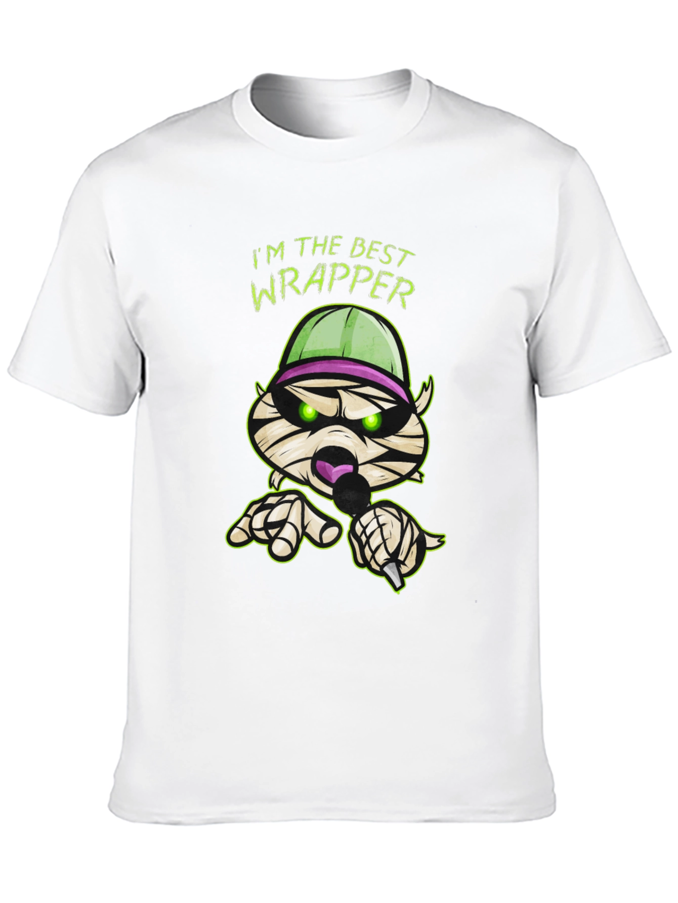 Black Best Wrapper Graphic T-Shirt - Funny Halloween Tee view 10