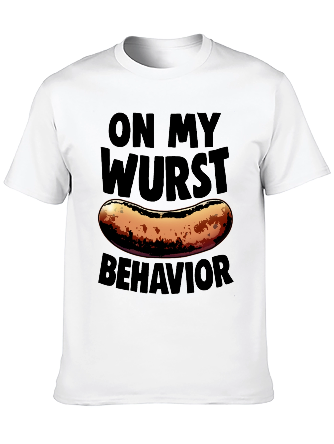 Black On My Wurst Behavior Graphic T-Shirt view 10