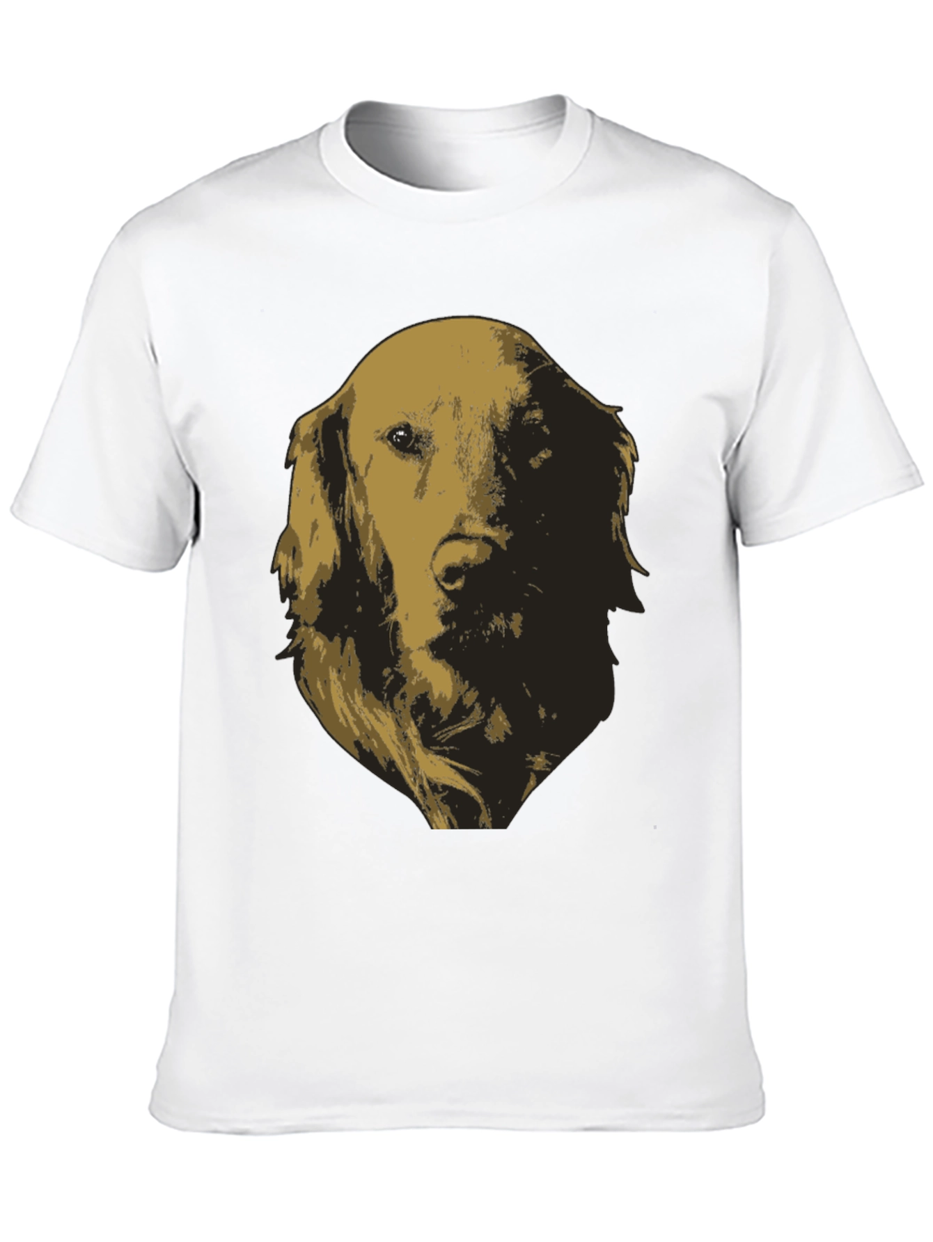 Black Golden Retriever Dog Graphic Tee view 10