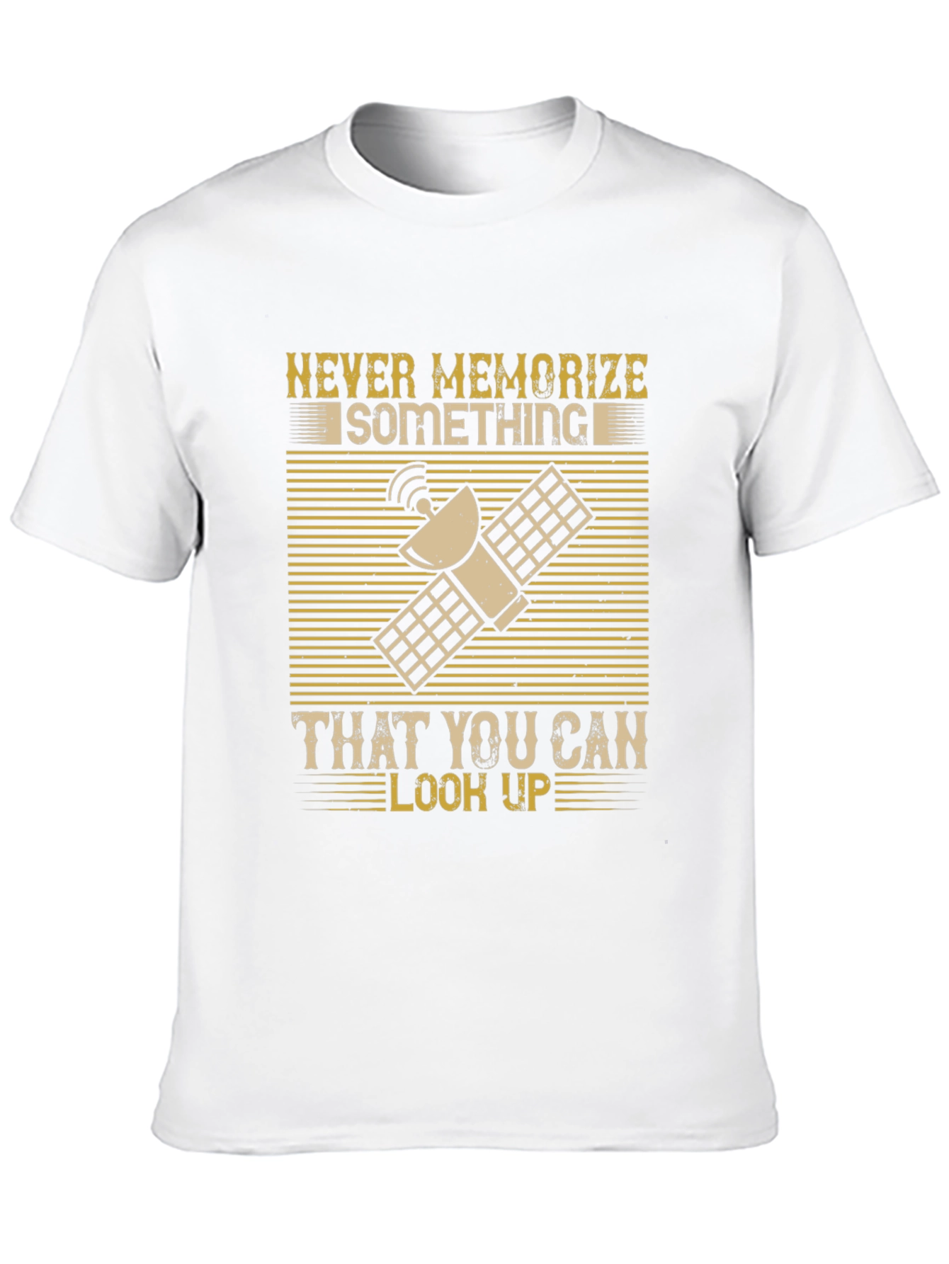 Black Never Memorize T-Shirt - Look It Up! view 10