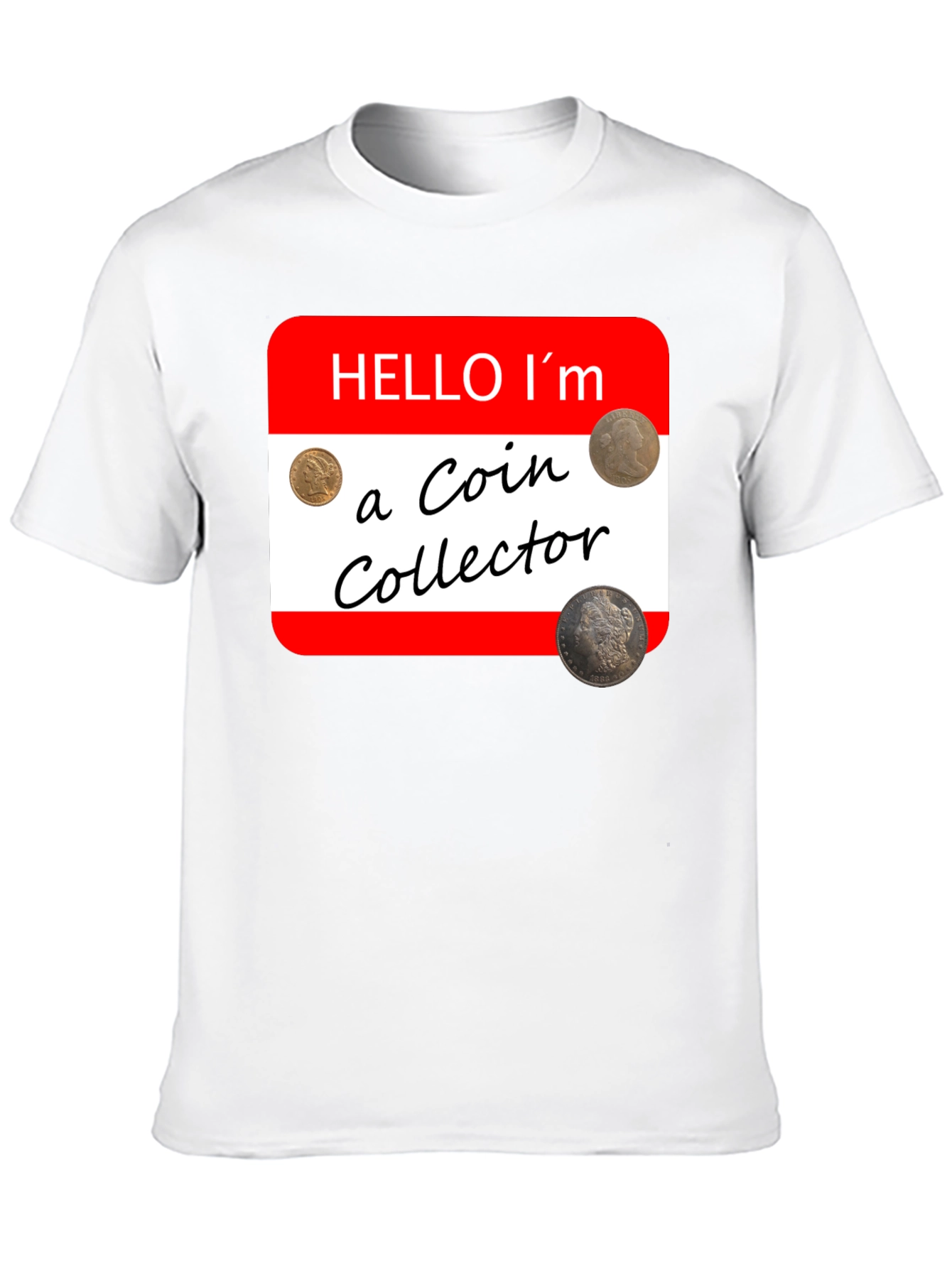 Black Coin Collector Novelty T-Shirt - Hobbyist Tee view 10