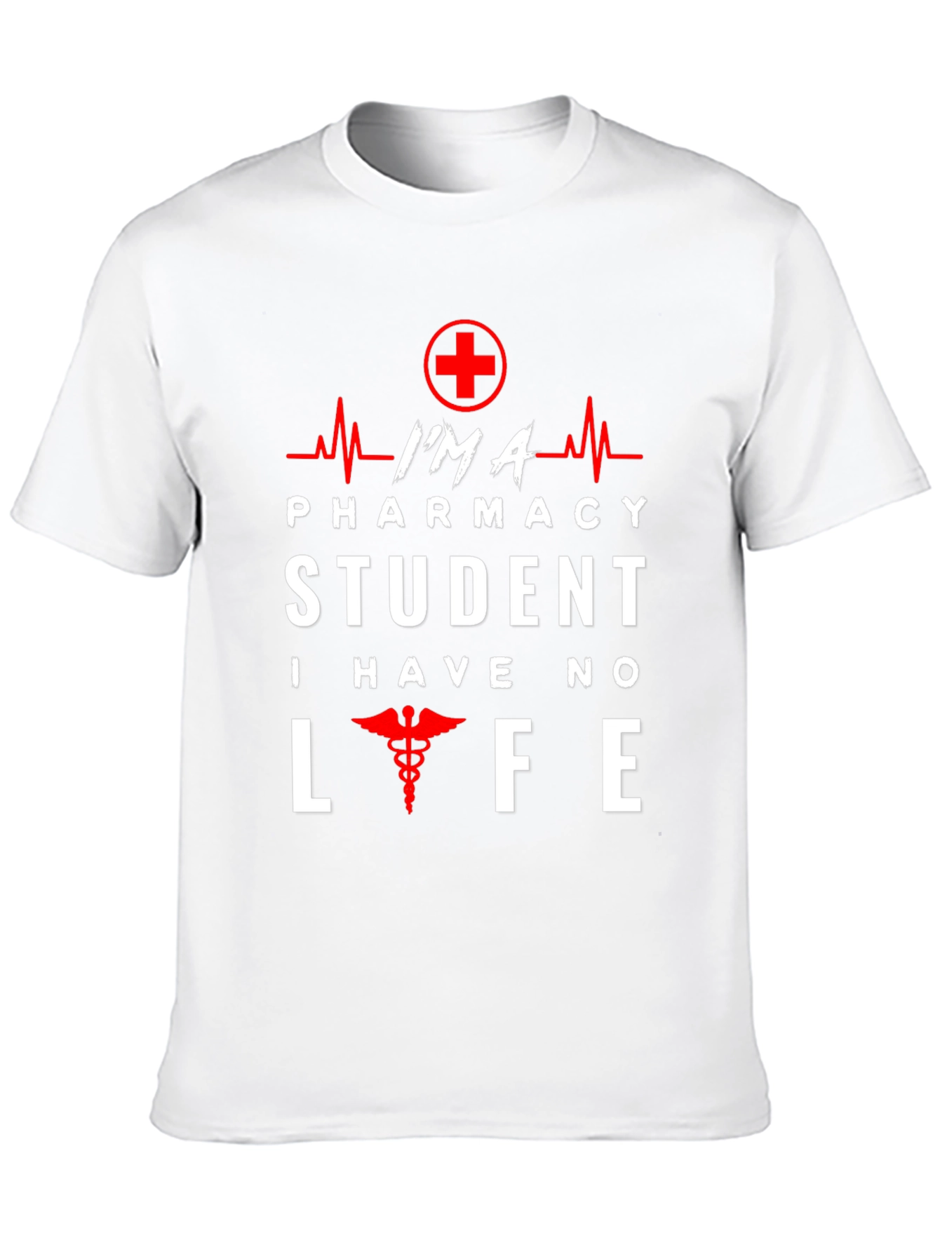 Black Pharmacy Student T-Shirt - No Life Funny Design view 10