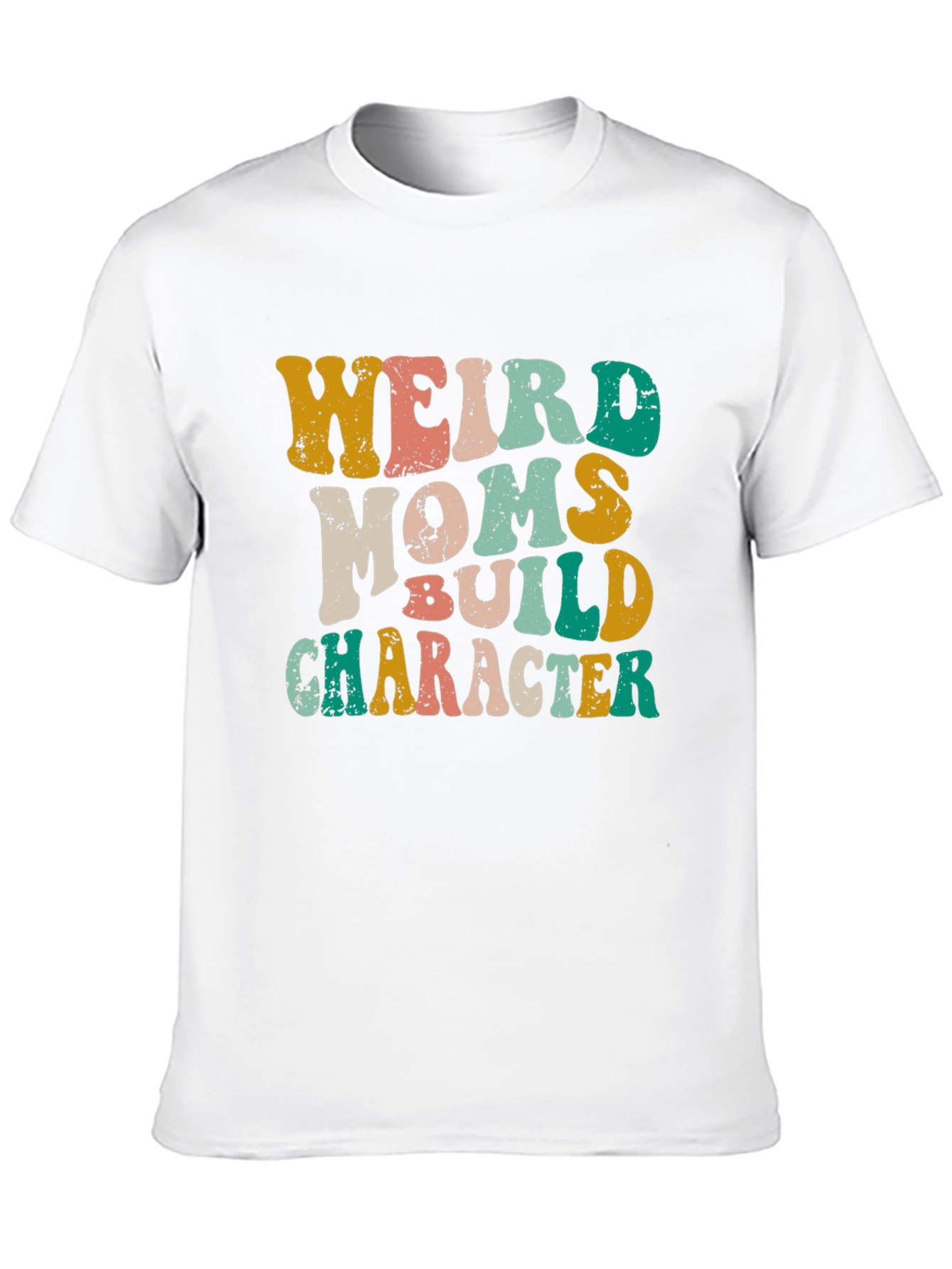 Black Weird Moms Build Character Graphic Tee view 10