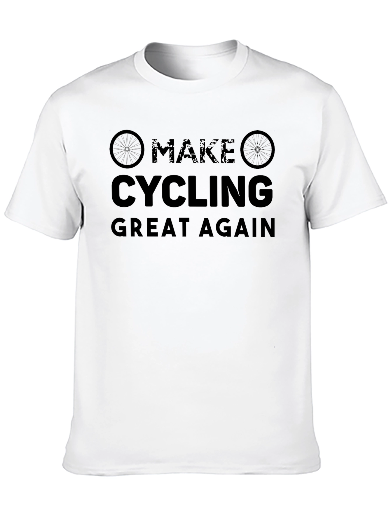 Black Make Cycling Great Again T-Shirt view 10