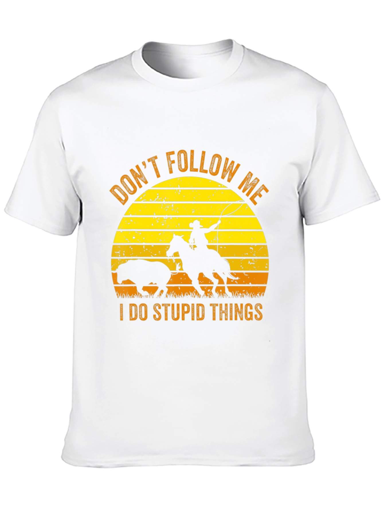 Black Don't Follow Me Black Graphic Tee view 10