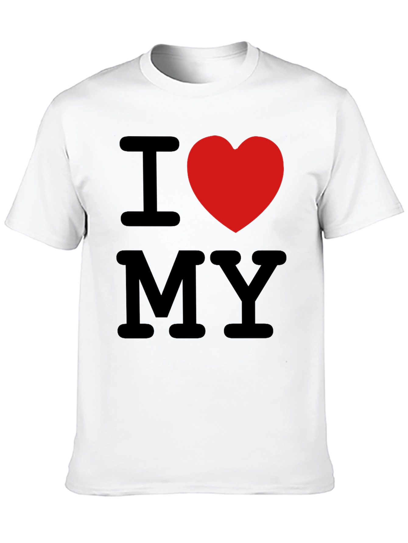 Black I Heart My T-Shirt - Stylish Black Tee view 10