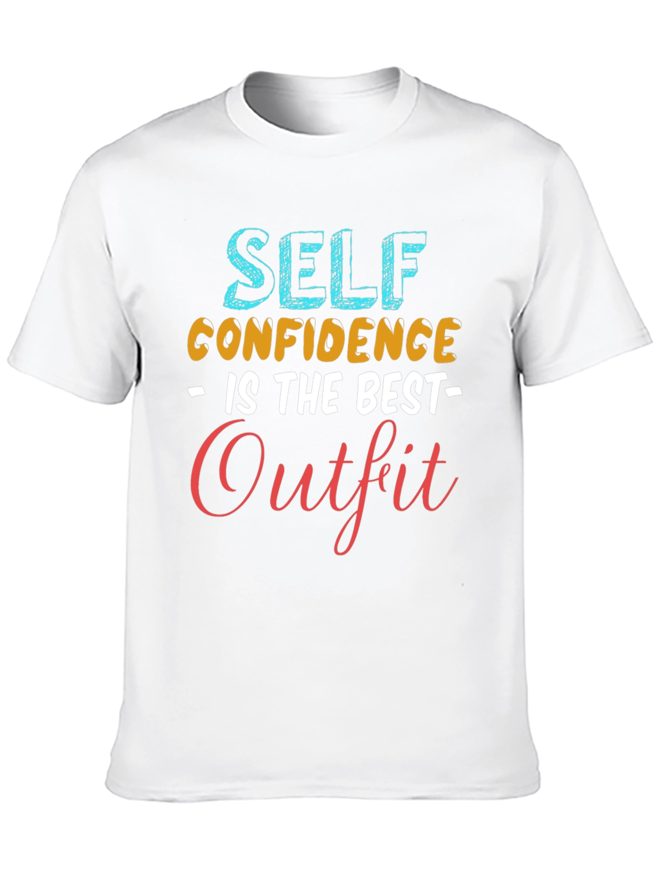 Black Self Confidence is the Best Outfit T-Shirt view 10