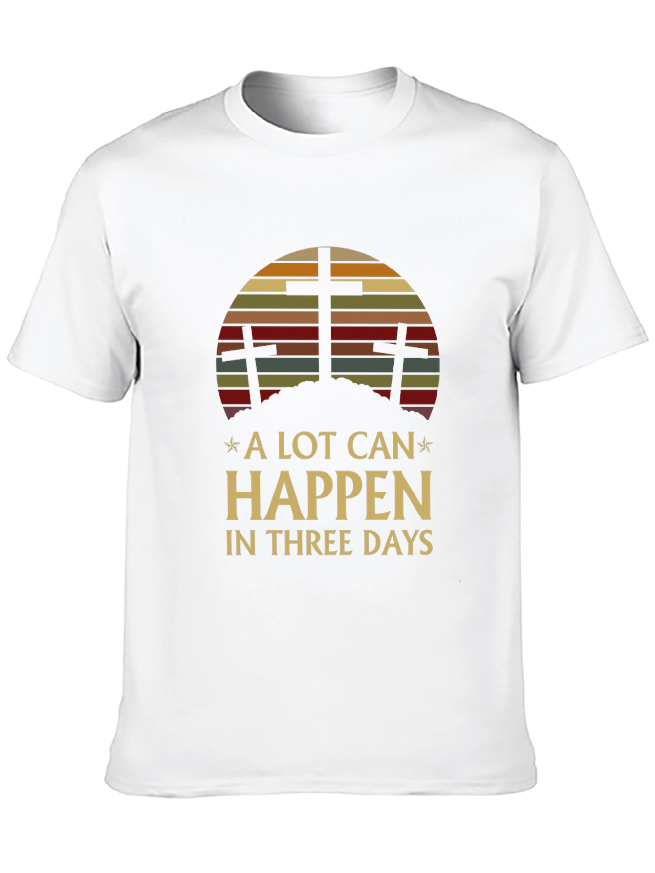 Black A Lot Can Happen In Three Days Graphic Tee view 10