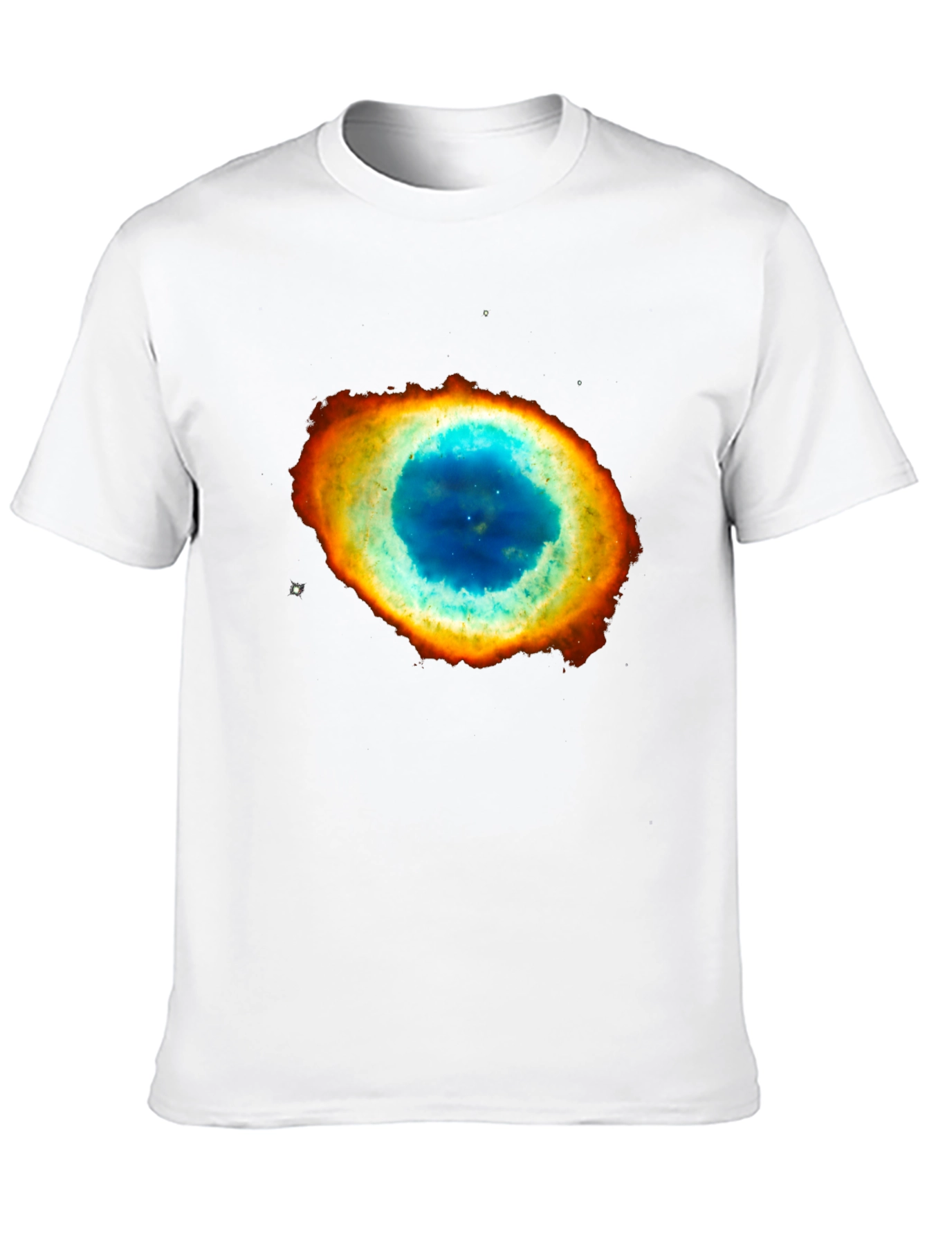 Black Nebula Print Black T-Shirt view 10