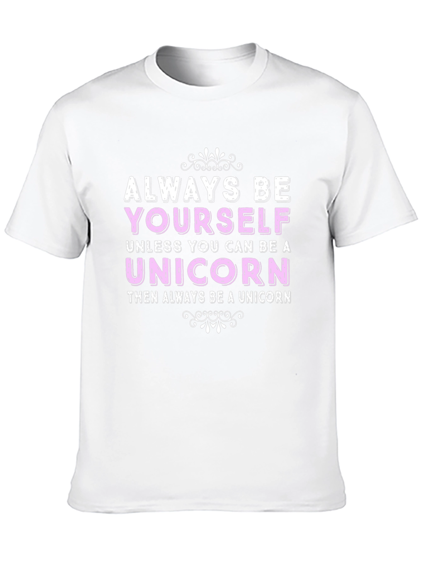 Black Always Be Yourself Unicorn Graphic T-Shirt view 10
