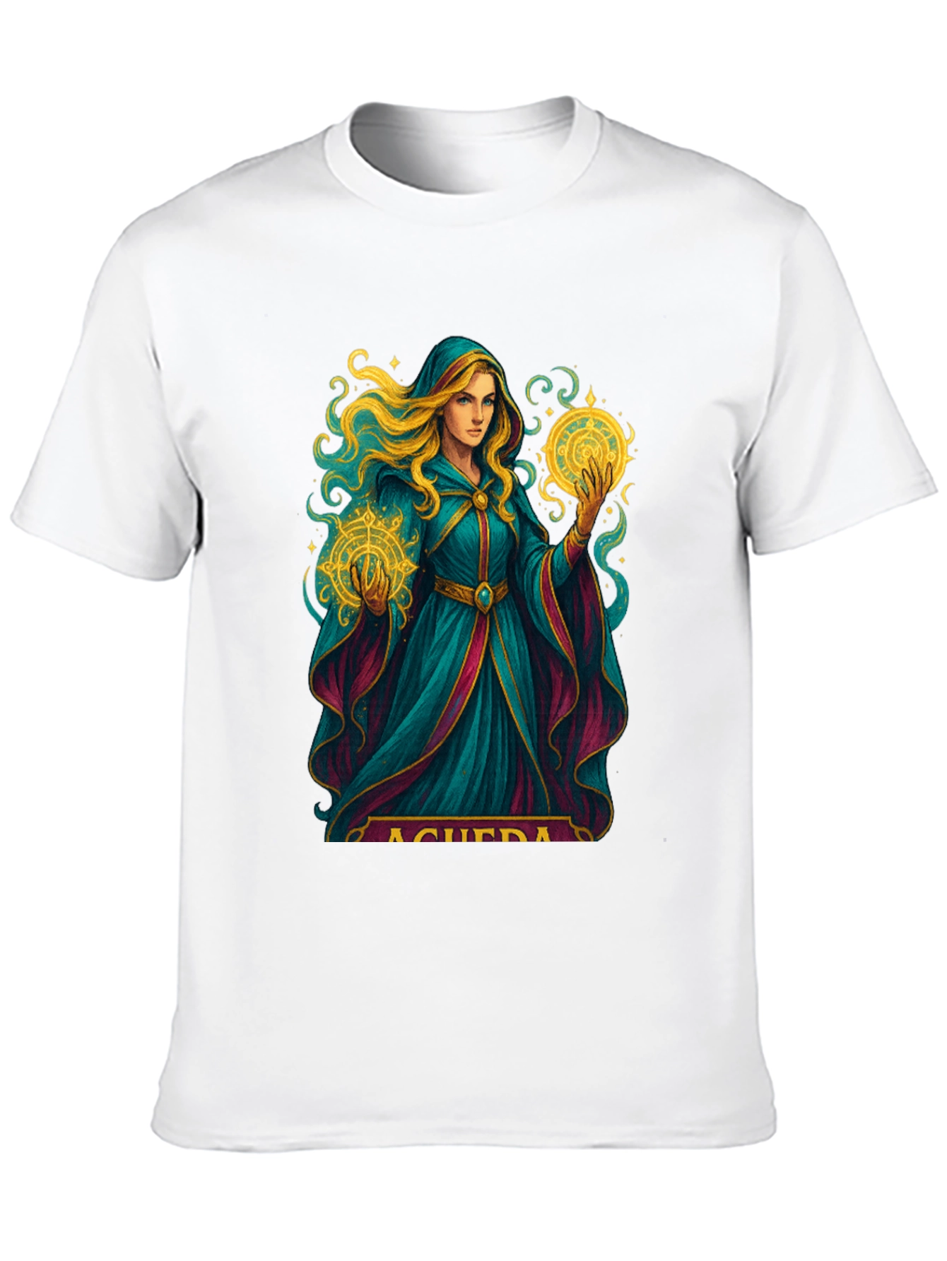 Black Wizard Woman Black T-Shirt view 10