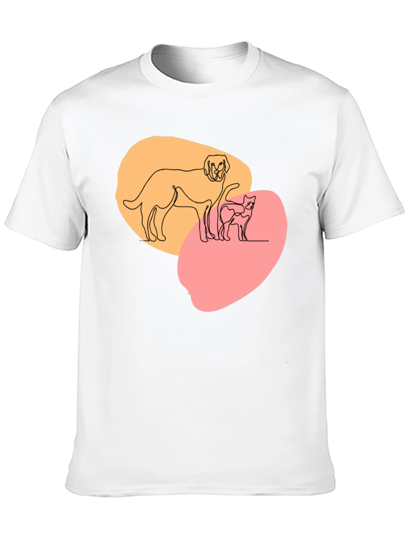 Black Dog and Cat Graphic Tee view 10