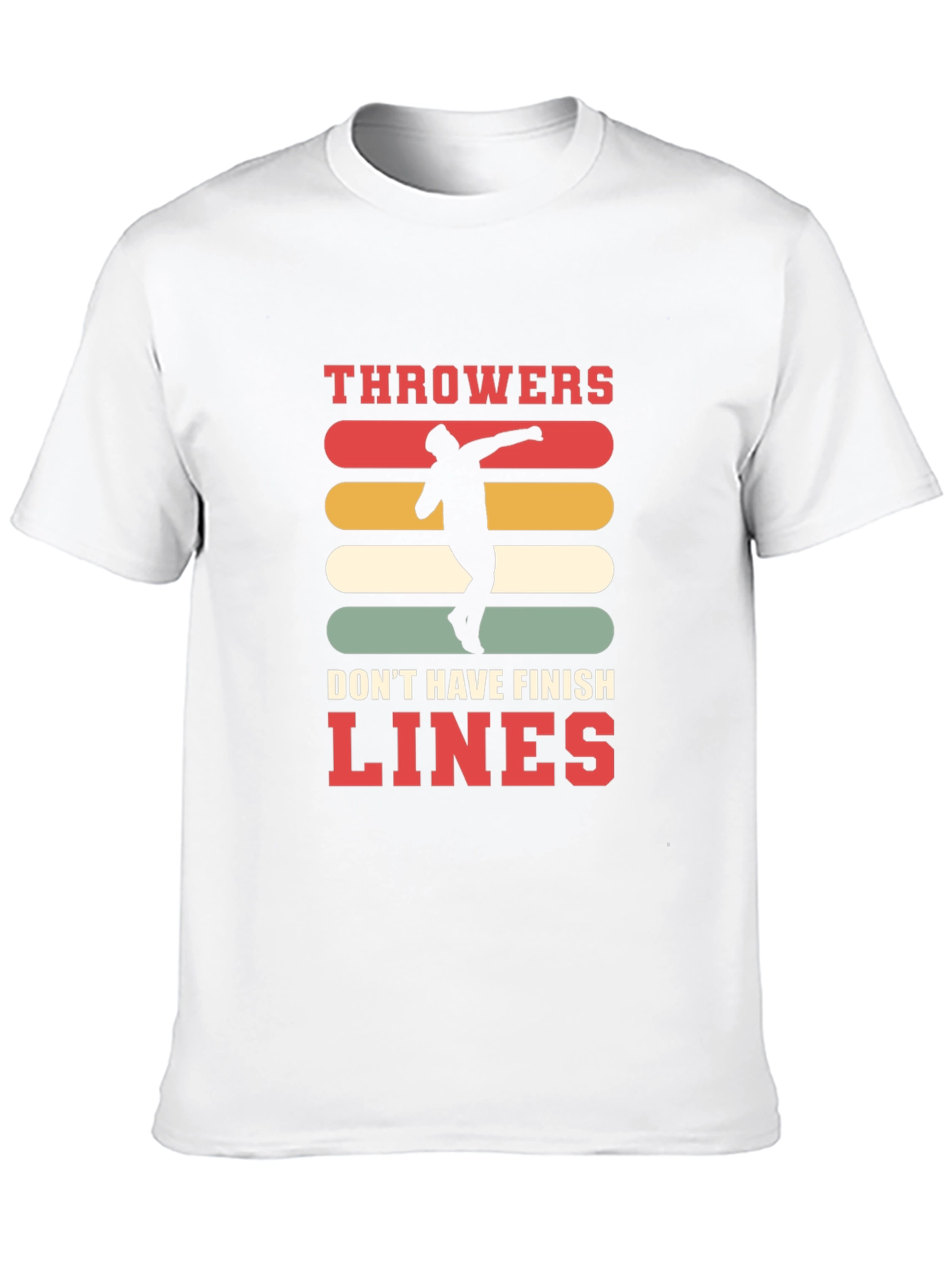 Black Throwers Don't Have Finish Lines Graphic Tee view 10