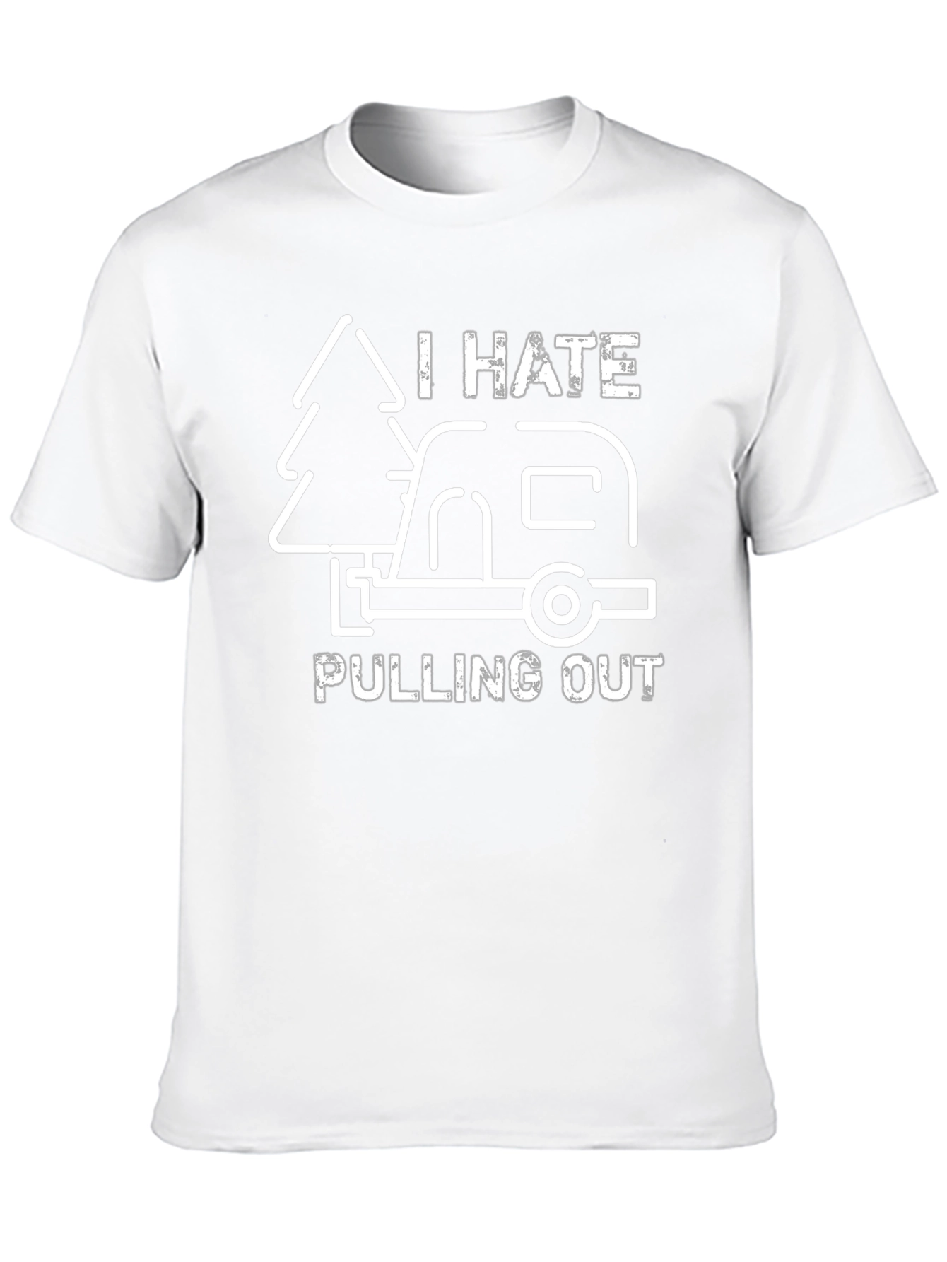 Black Funny Camping T-Shirt - I Hate Pulling Out view 10