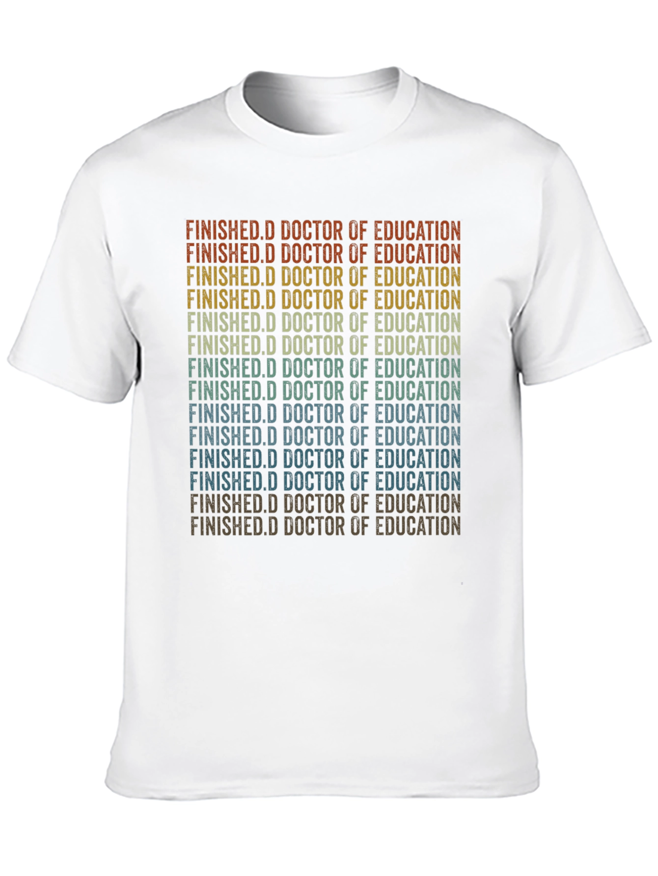 Black Finished Doctorate of Education Grad T-Shirt view 10