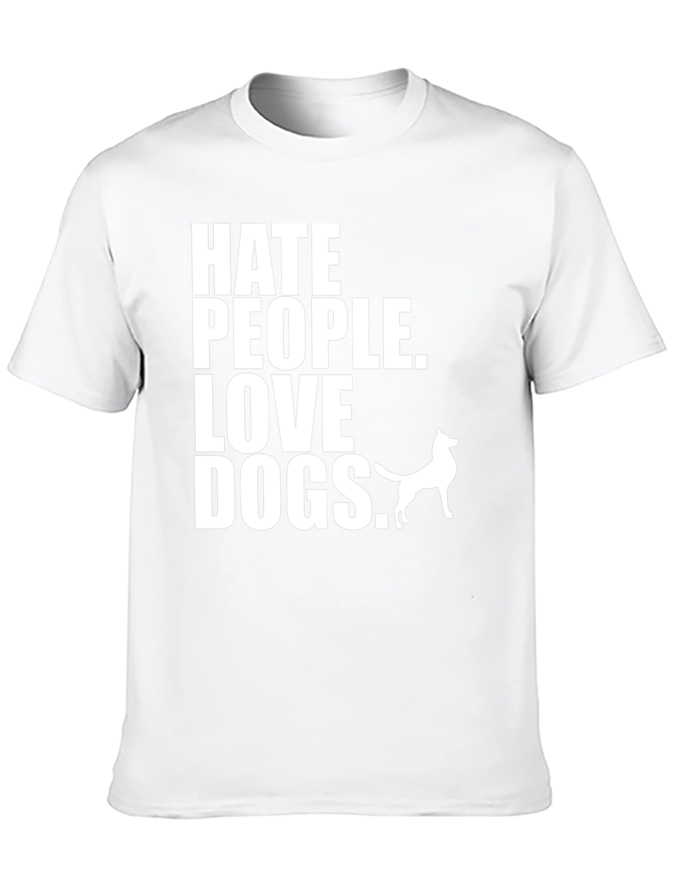 Black Hate People Love Dogs Graphic Tee view 10